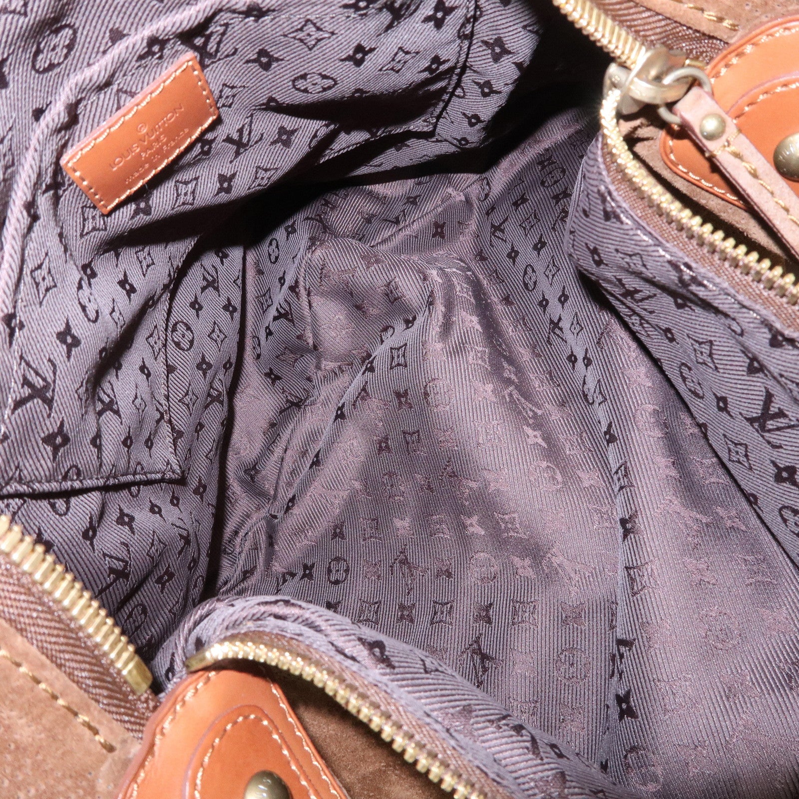 Louis Vuitton Monogram Suede Onata GM Shoulder Bag M95120 Used
