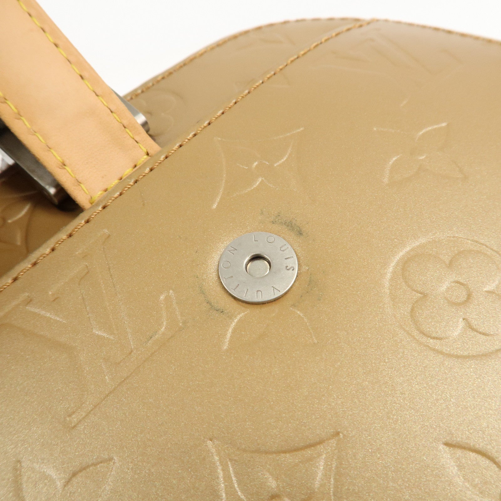 Louis Vuitton Monogram Matte Shelton Hand Bag Ambre M55177 Used