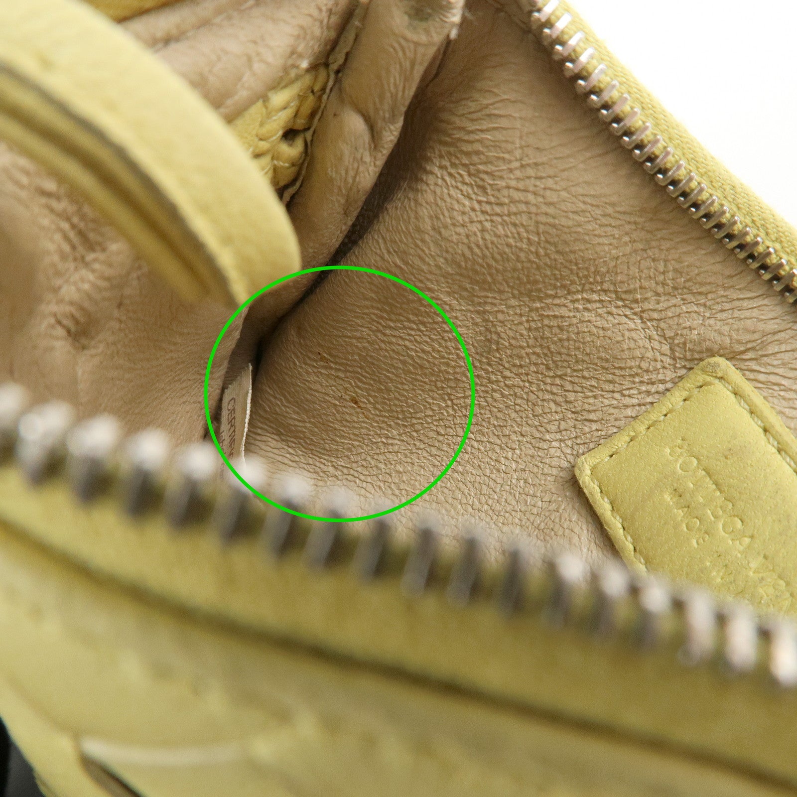 BOTTEGA VENETA Intrecciato Leather Coin Case Yellow 131232 Used