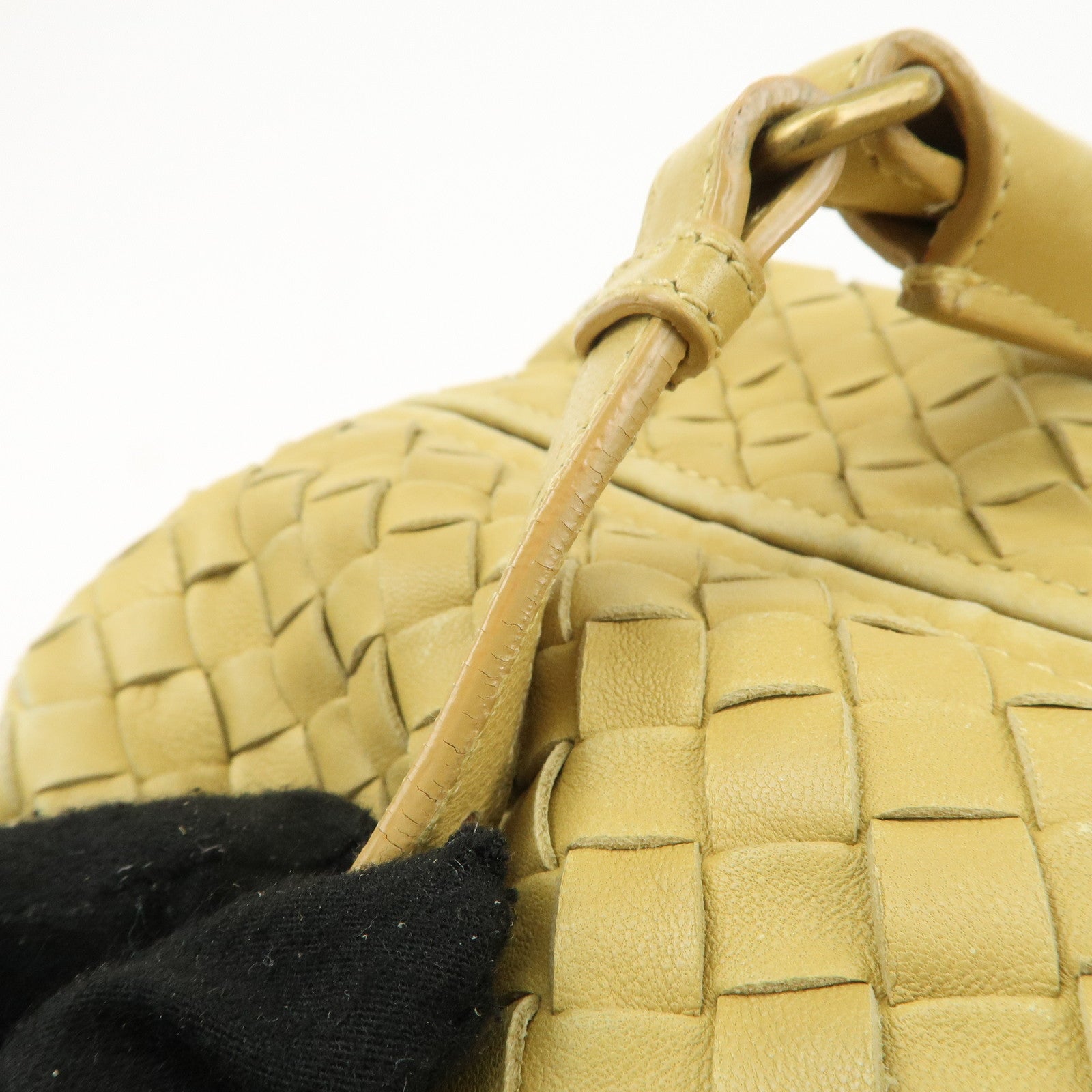 BOTTEGA VENETA Intrecciato Leather Montaigne Boston Bag 173398 Used