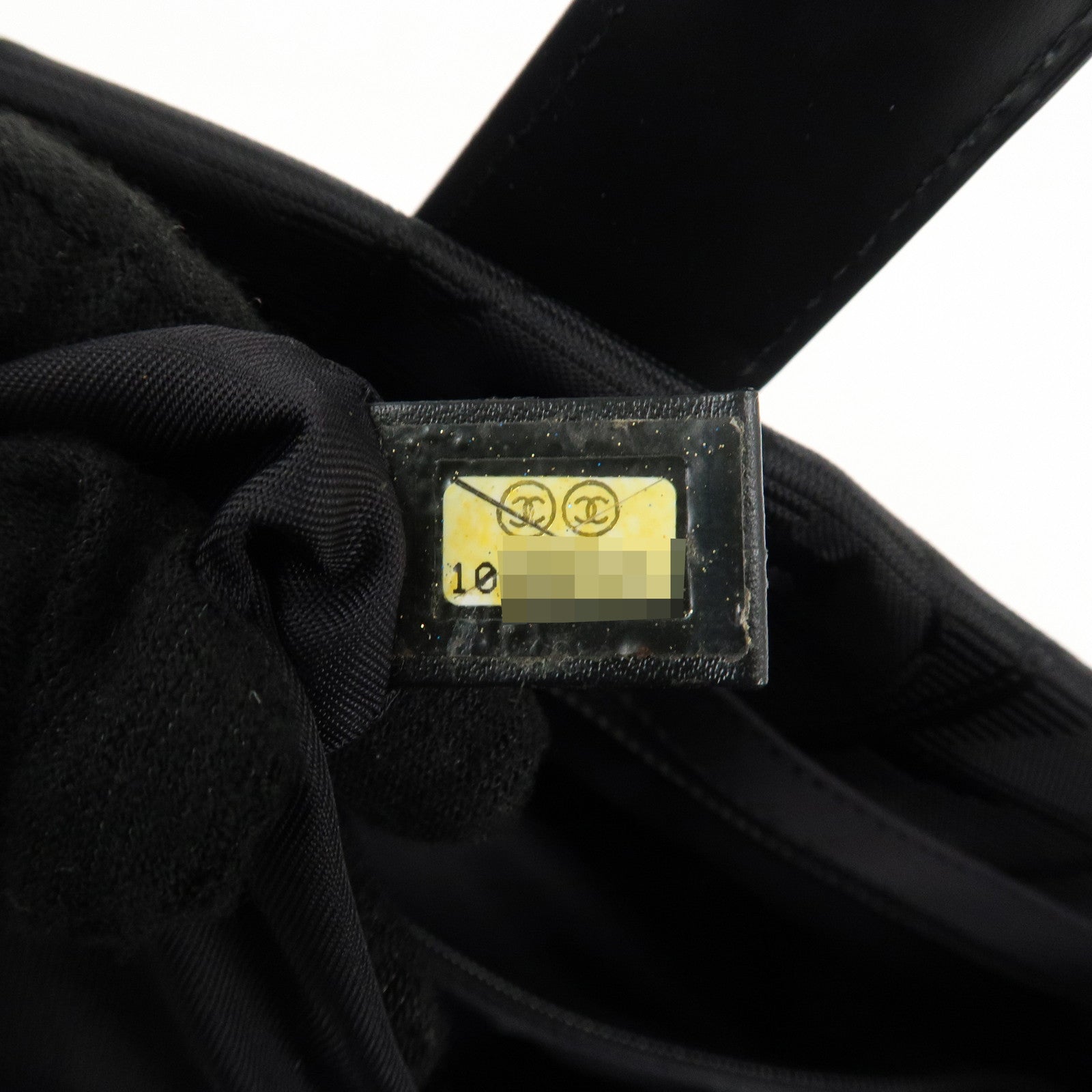 CHANEL New Travel Line Nylon Jacquard Leather Tote Bag Black A15991 Used