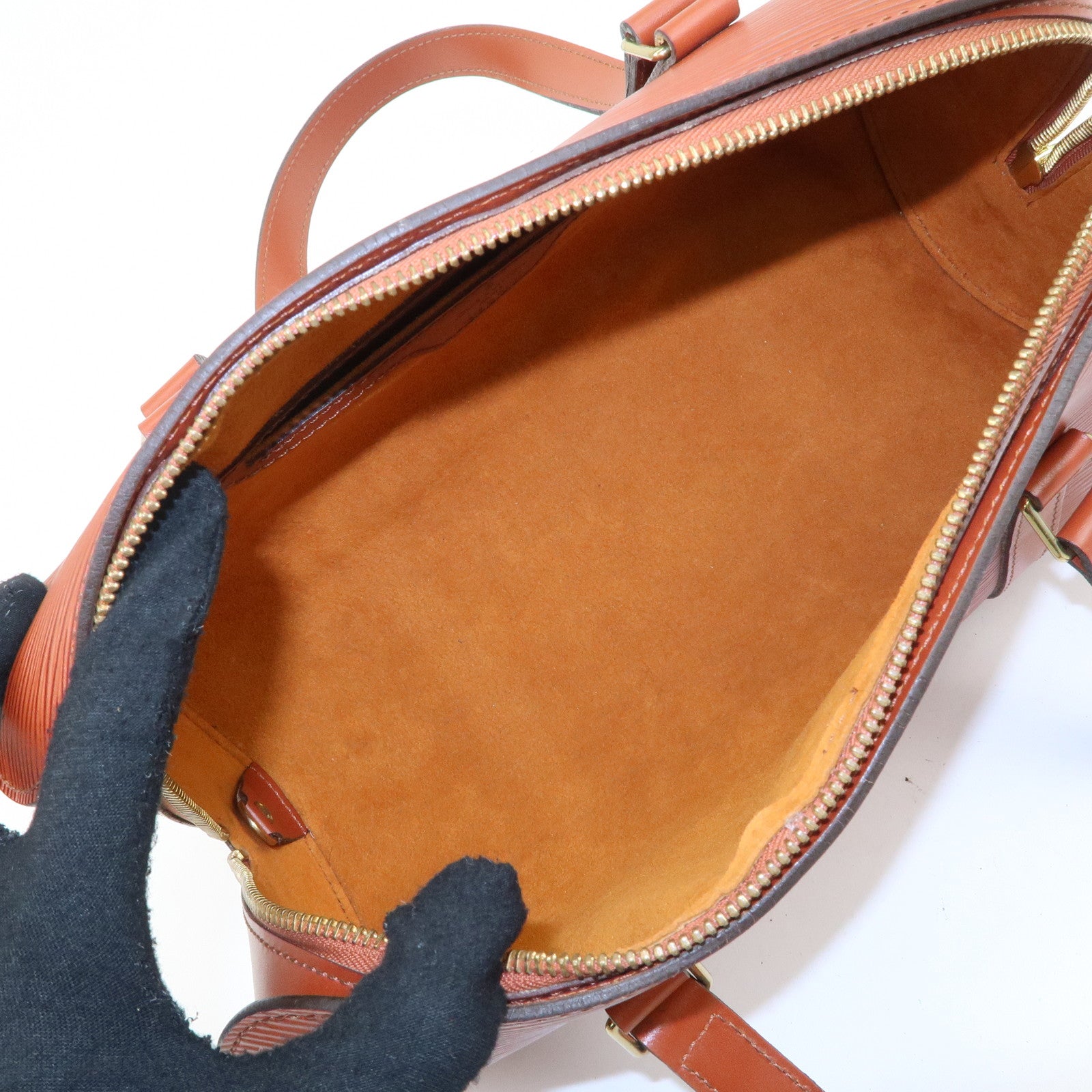 Louis Vuitton Epi Soufflot Shoulder Bag Kenya Brown M52223 Used