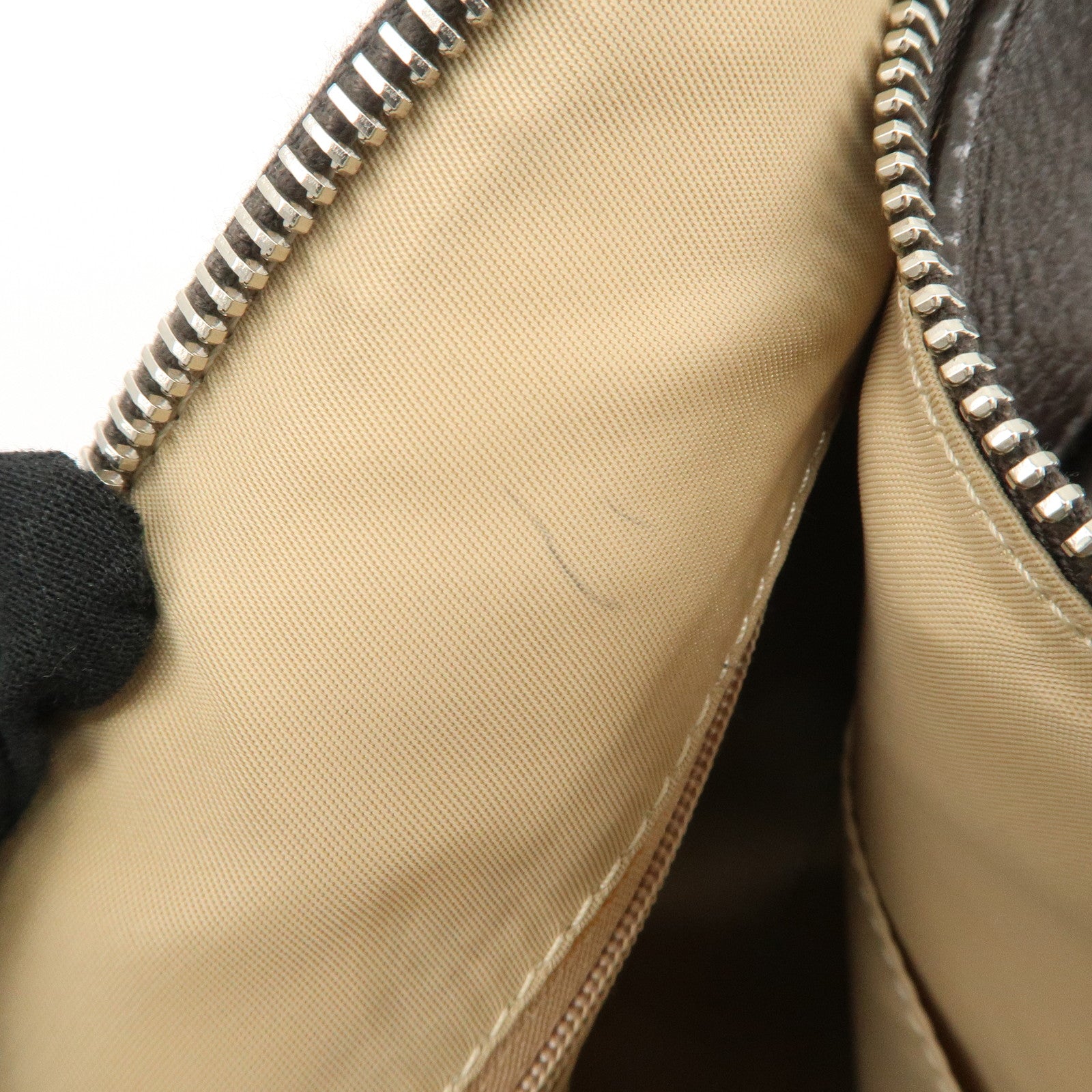 Christian Dior Trotter Canvas Leather Mini Boston Bag Beige Used