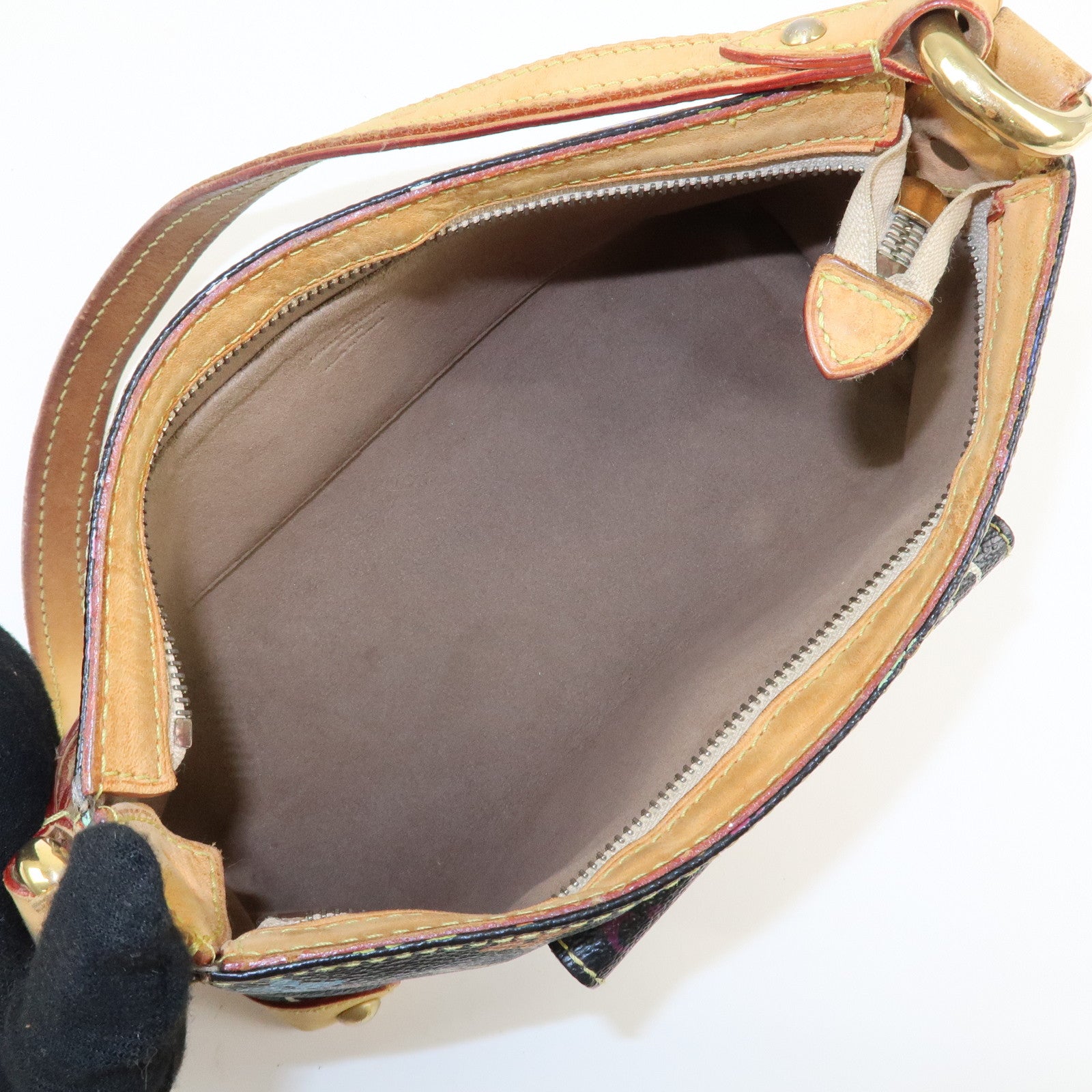 Louis Vuitton Monogram Multicolor Eliza Shoulder Bag M40099 Black Used