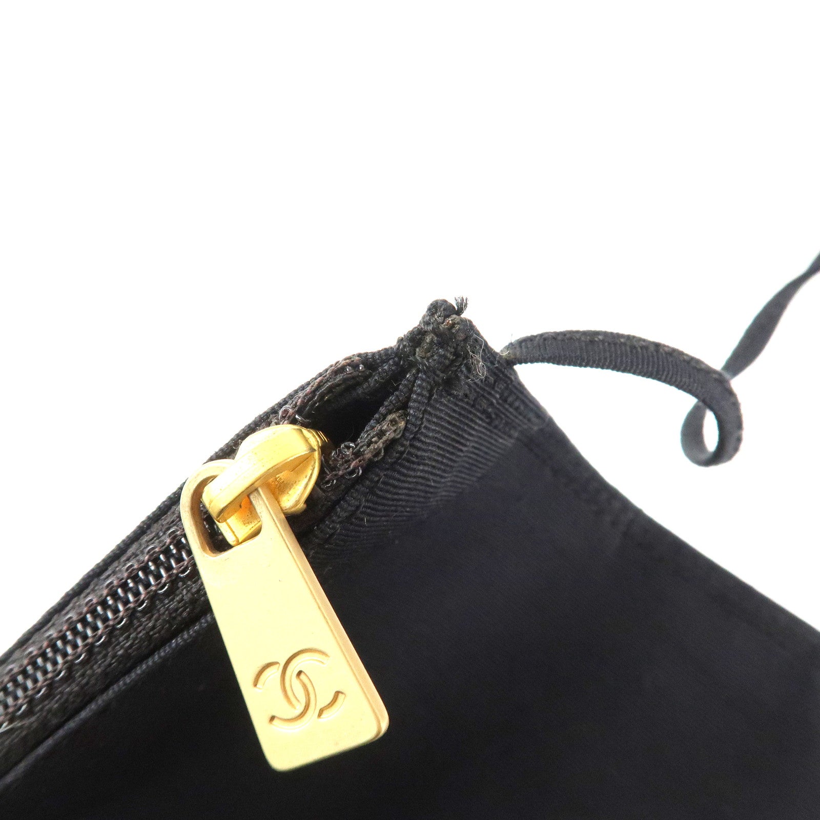 CHANEL PVC Patent Leather Vinyl Triple COCO Mark Tote Bag Black Used