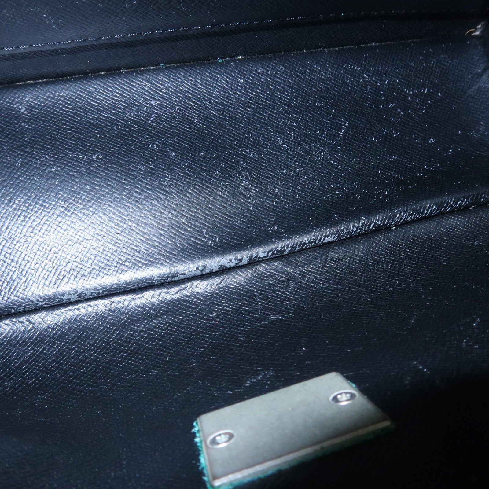 Louis Vuitton Taiga Selenga Clutch Bag Ardoise M30782 Used