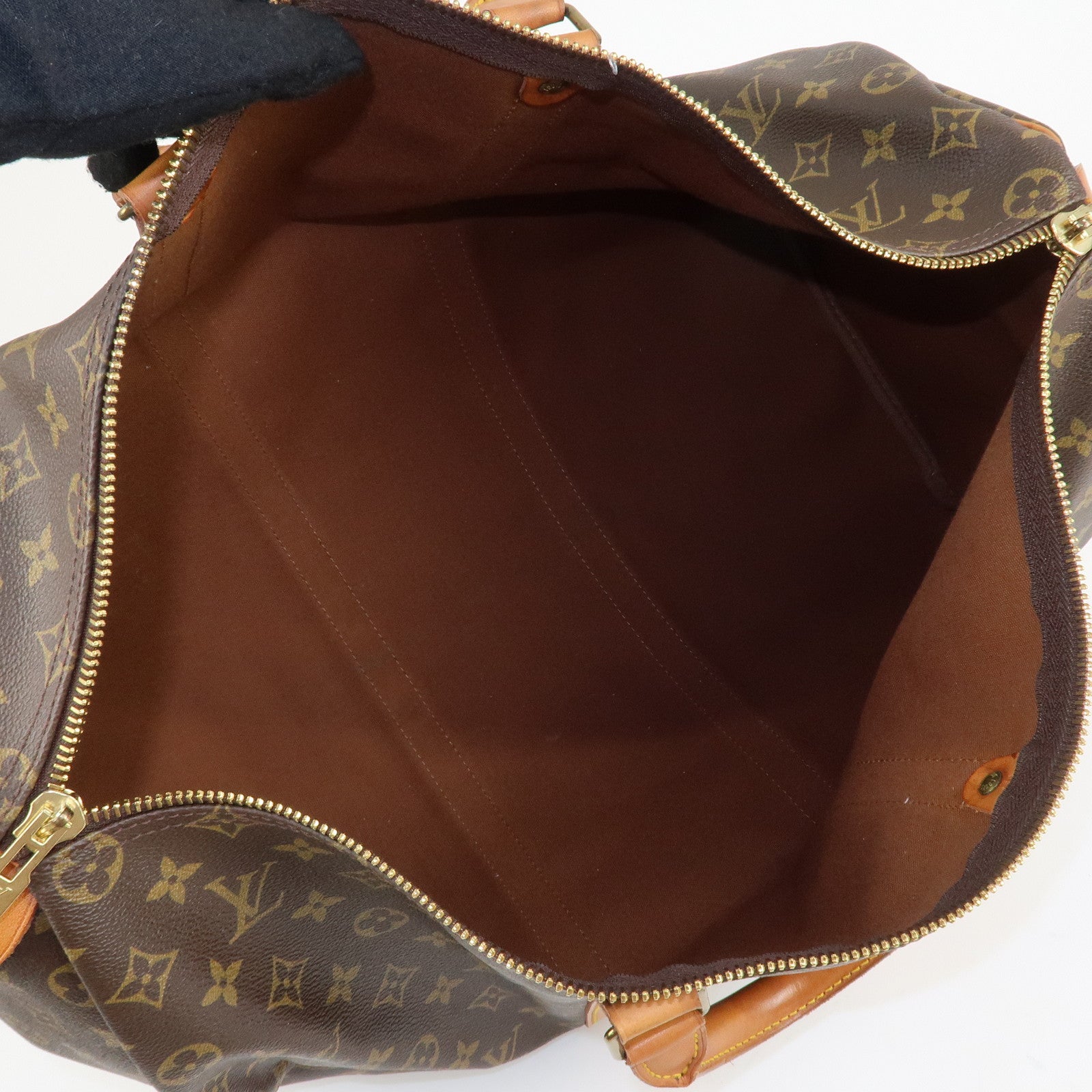 Louis Vuitton Monogram Keep All 50 Boston Bag Brown M41426 Used
