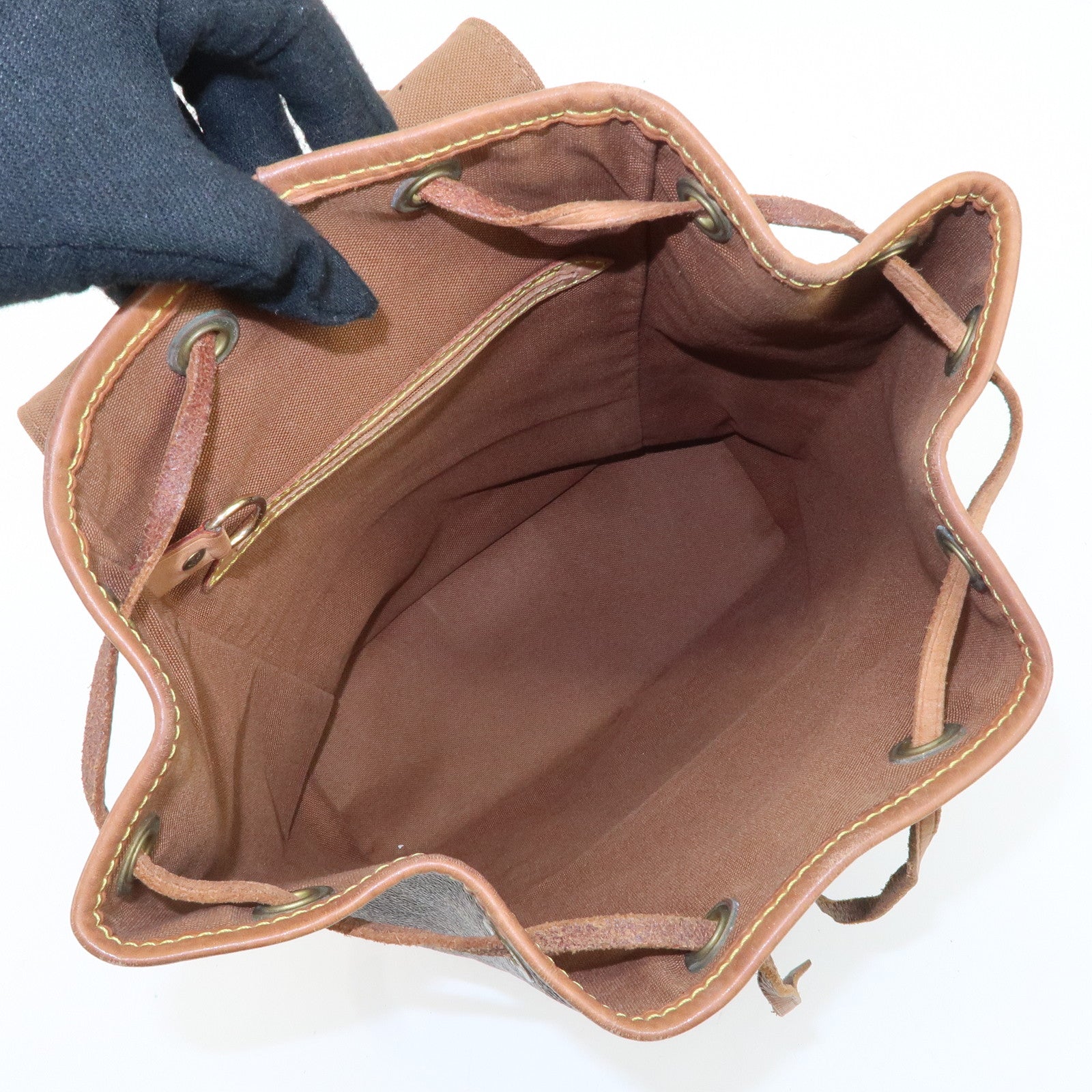 Louis Vuitton Monogram Montsouris MM Back Pack Bag M51136 Used