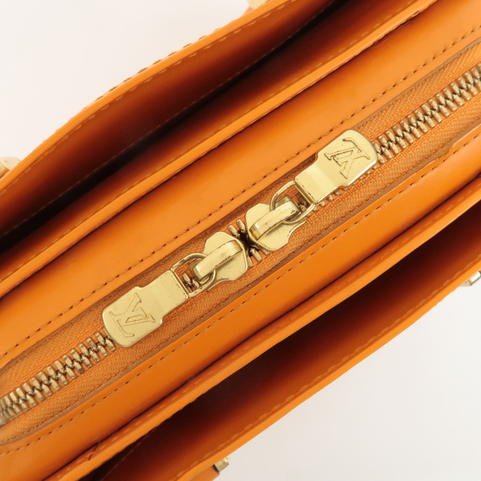 Louis Vuitton Epi Pont Neuf Hand Bag Mandarin Orange M5205H Used