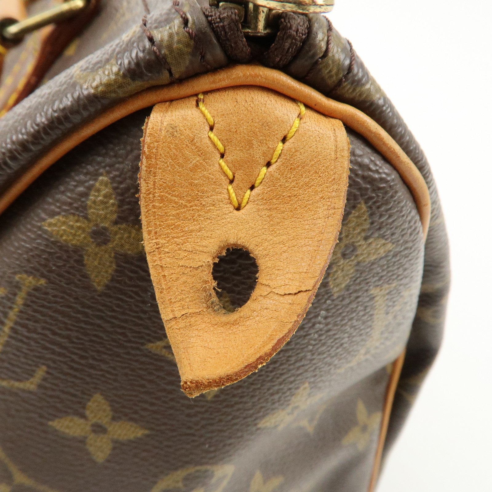 Louis Vuitton Monogram Speedy 25 Hand Bag Boston Bag M41528 Used