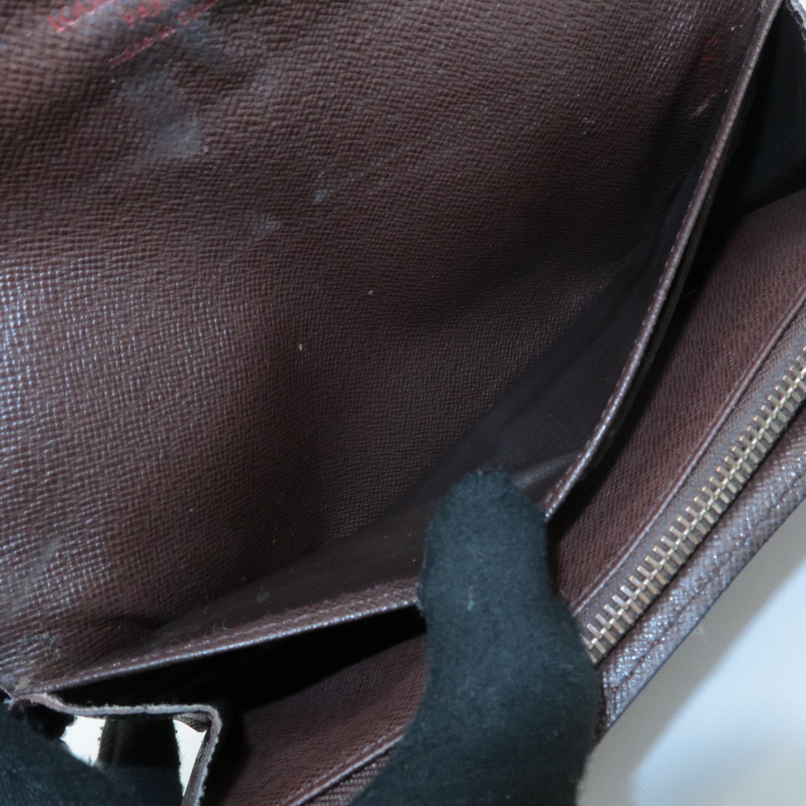 Louis Vuitton Damier Set of 2 Long Wallet N61734 Used