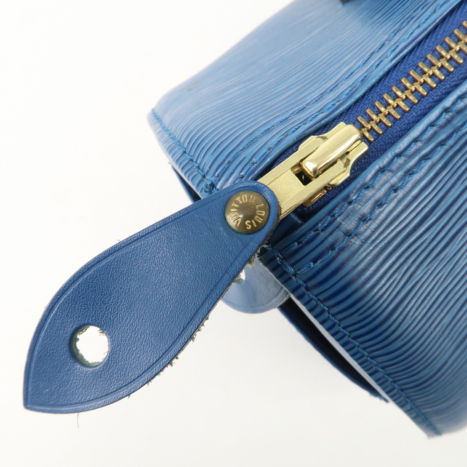 Louis Vuitton Epi Speedy 25 Hand Boston Bag Blue M43015 Used