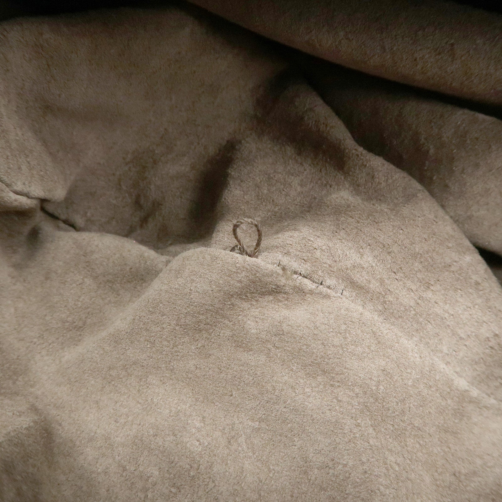 BOTTEGA VENETA Hobo Leather Shoulder Bag Beige Gray Black Used