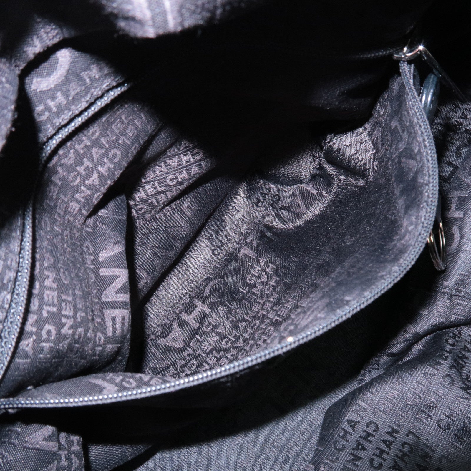 CHANEL Chocolate Bar Caviar Skin Mini Boston Bag Black A26135 Used