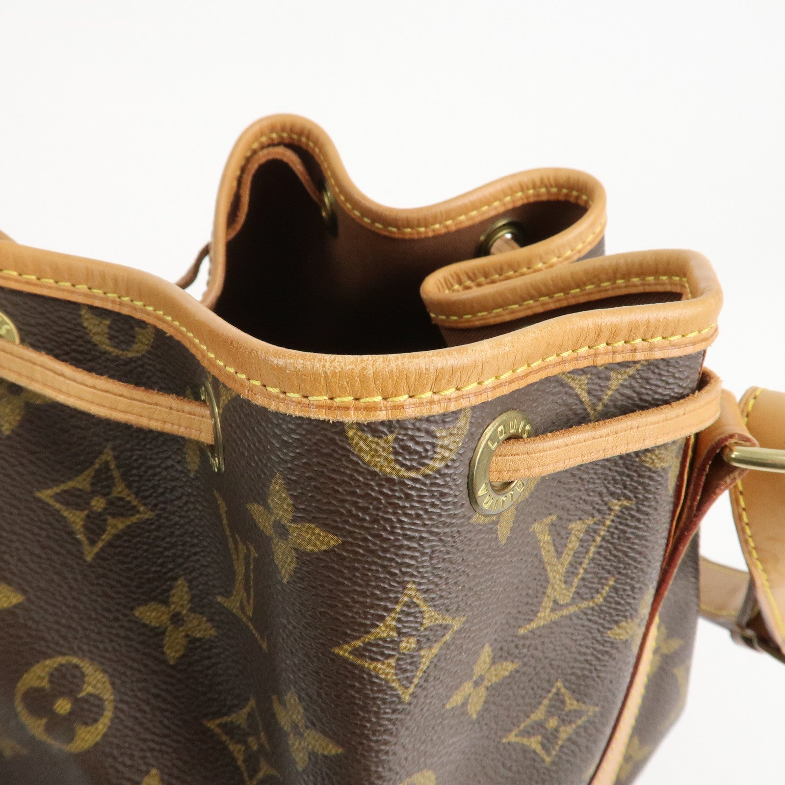 Louis Vuitton Monogram Noe Shoulder Bag Hand Bag Brown M42224 Used