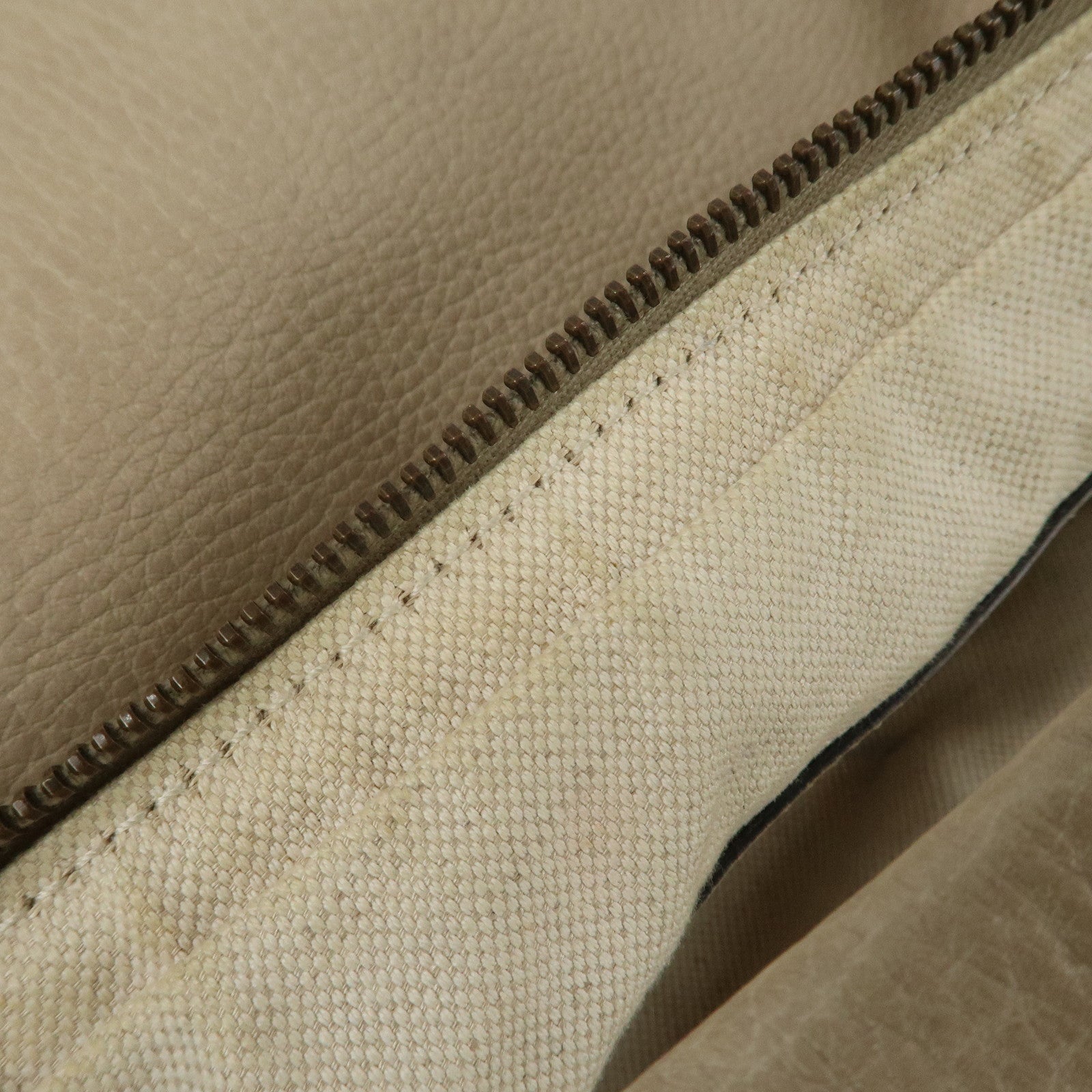 GUCCI Miss GG Leather Shoulder Bag Hand Bag Ivory 326514 Used