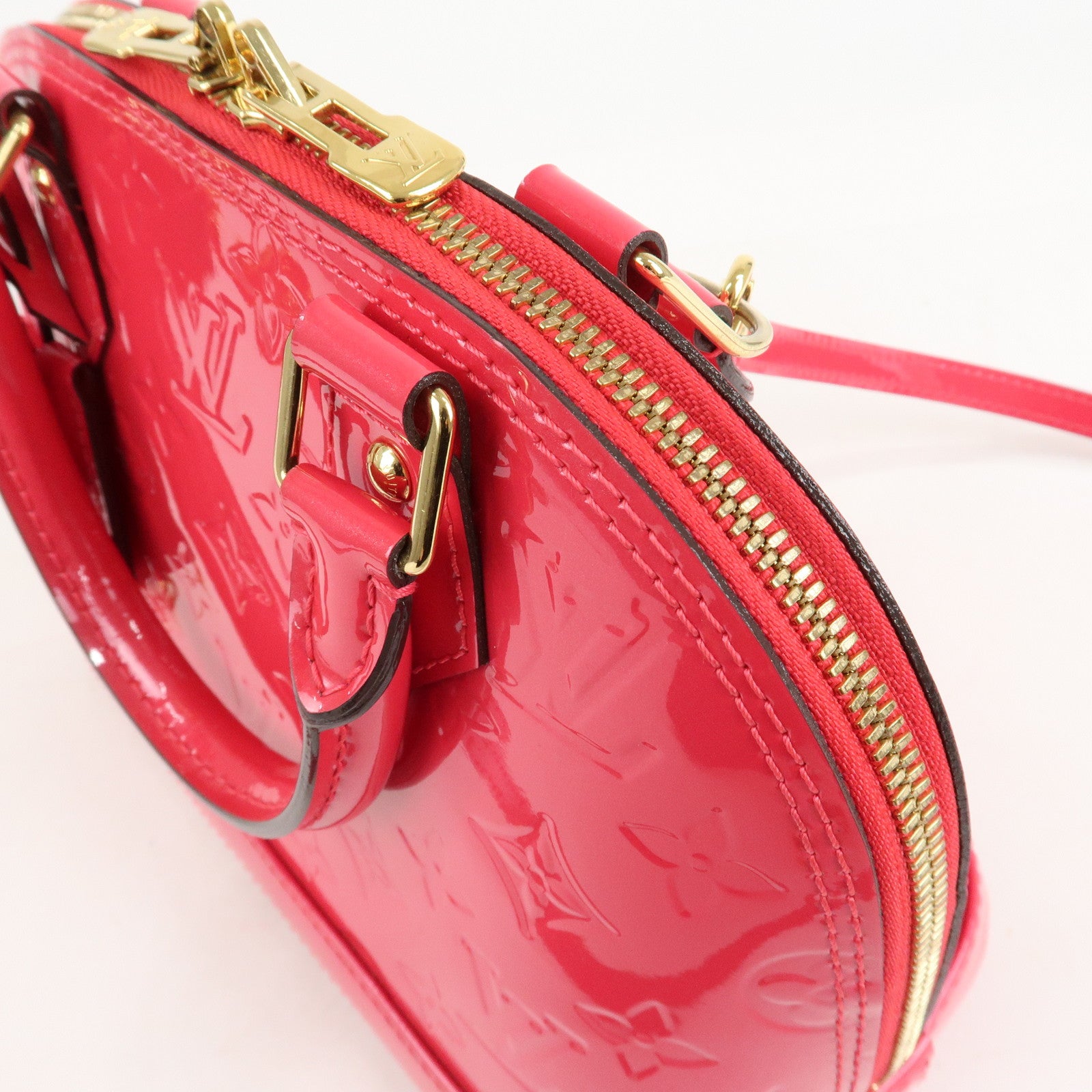 Louis Vuitton Monogram Vernis Alma BB 2Way Bag Rose Indien M91771 Used
