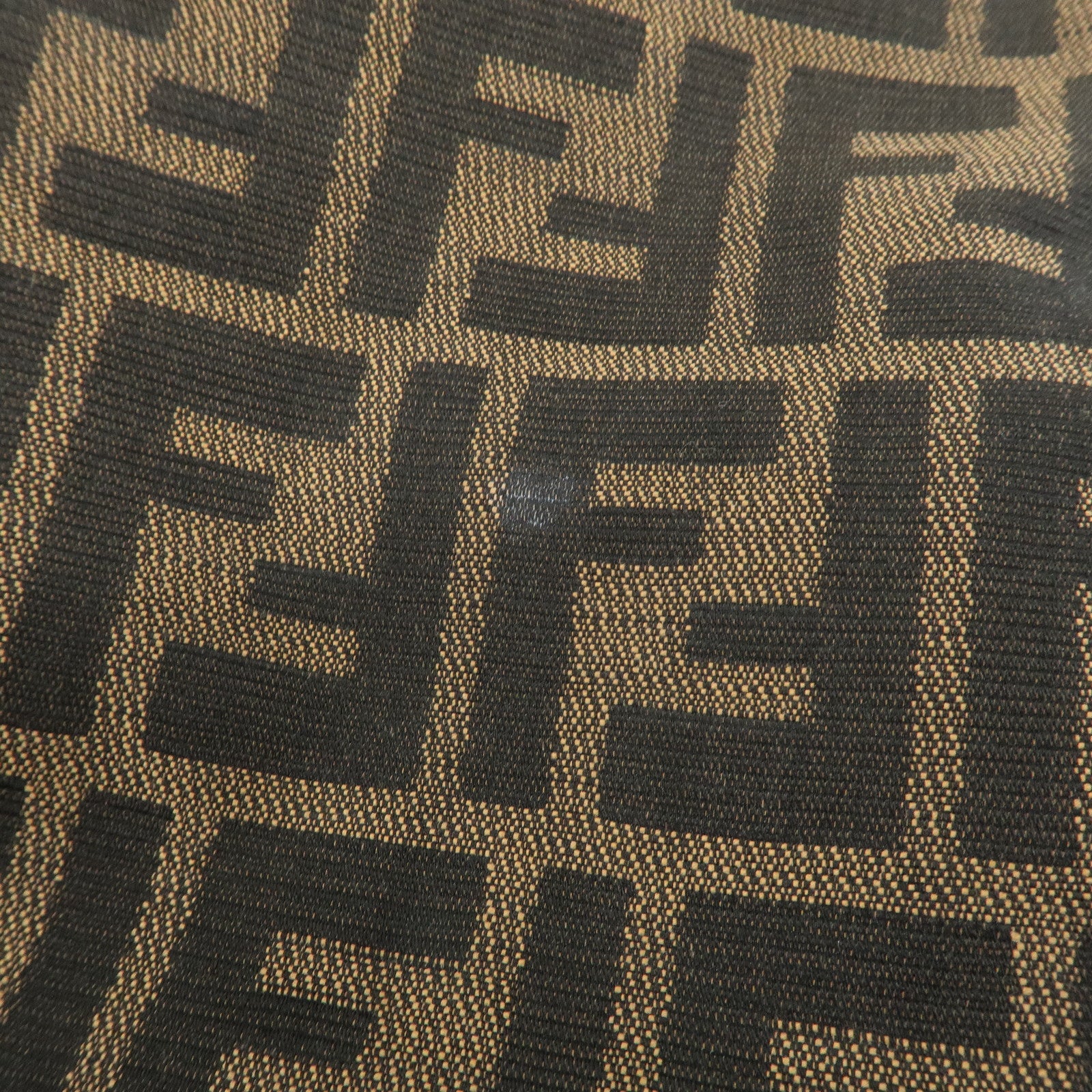 FENDI Zucca Canvas Leather Shoulder Bag Hand Bag 26423Used F/S Used