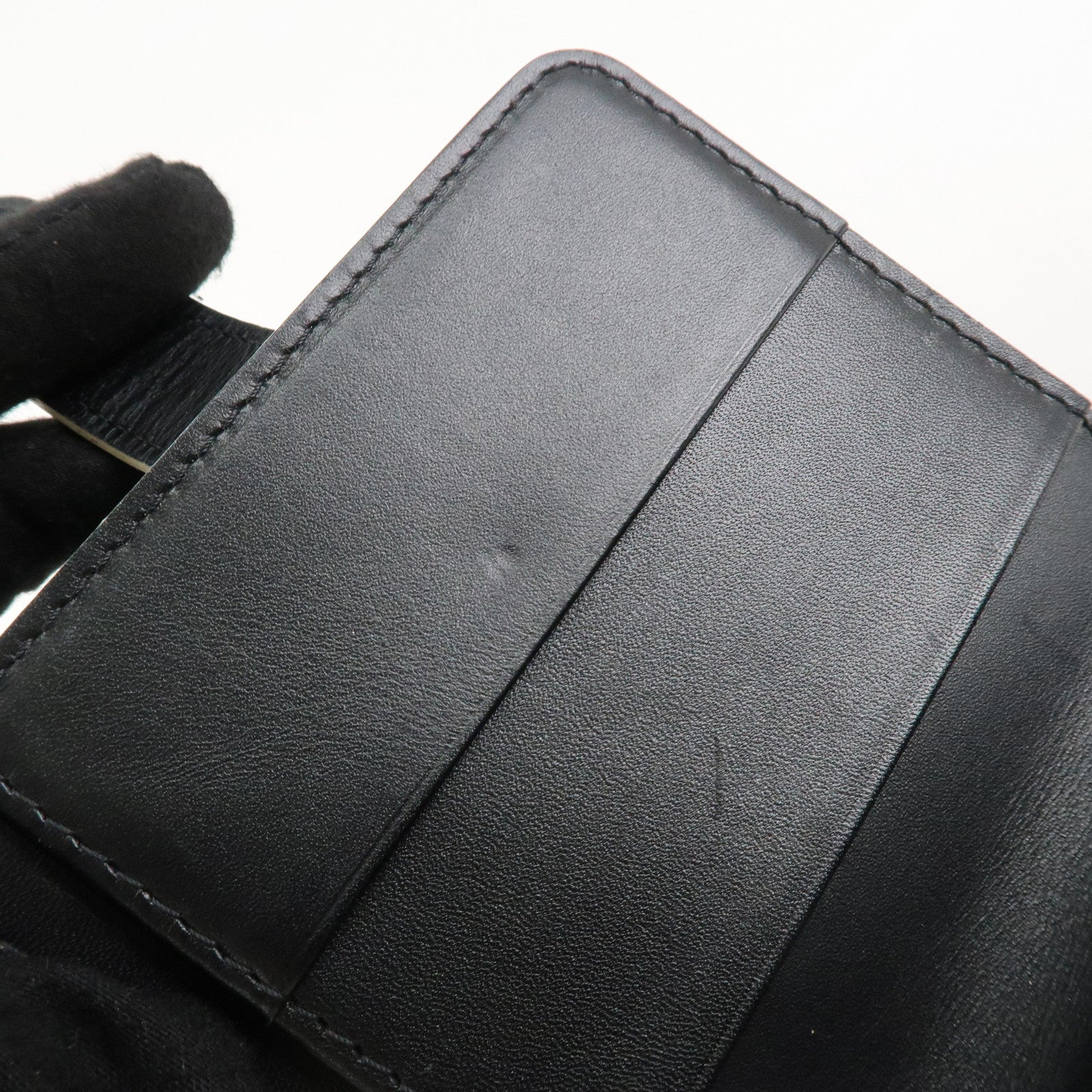 Louis Vuitton Suhali Compact Zip Bi-fold Wallet Noir M91828 Used