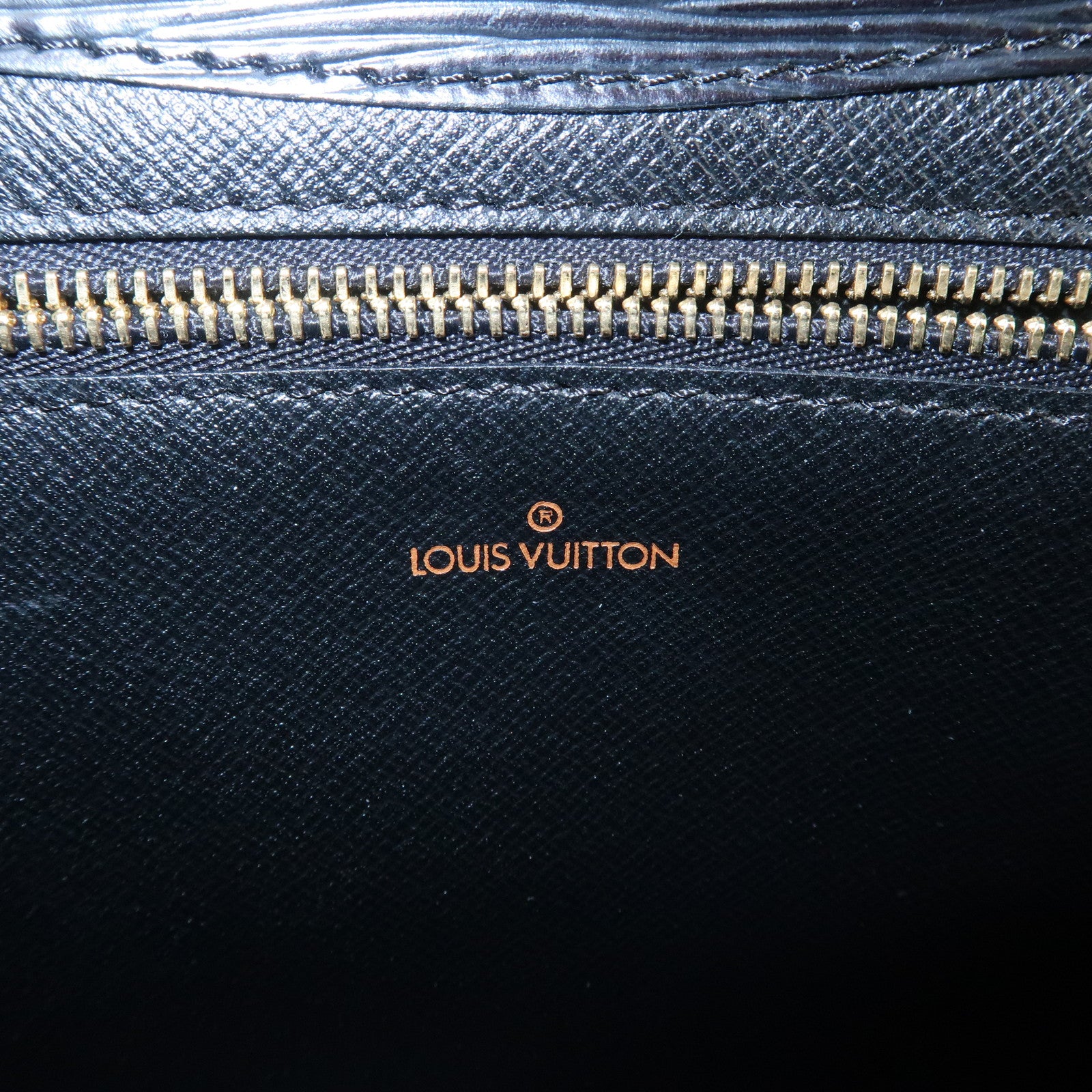 Louis Vuitton Epi Arts Deco Clutch Bag Purse Noir M52632 Used