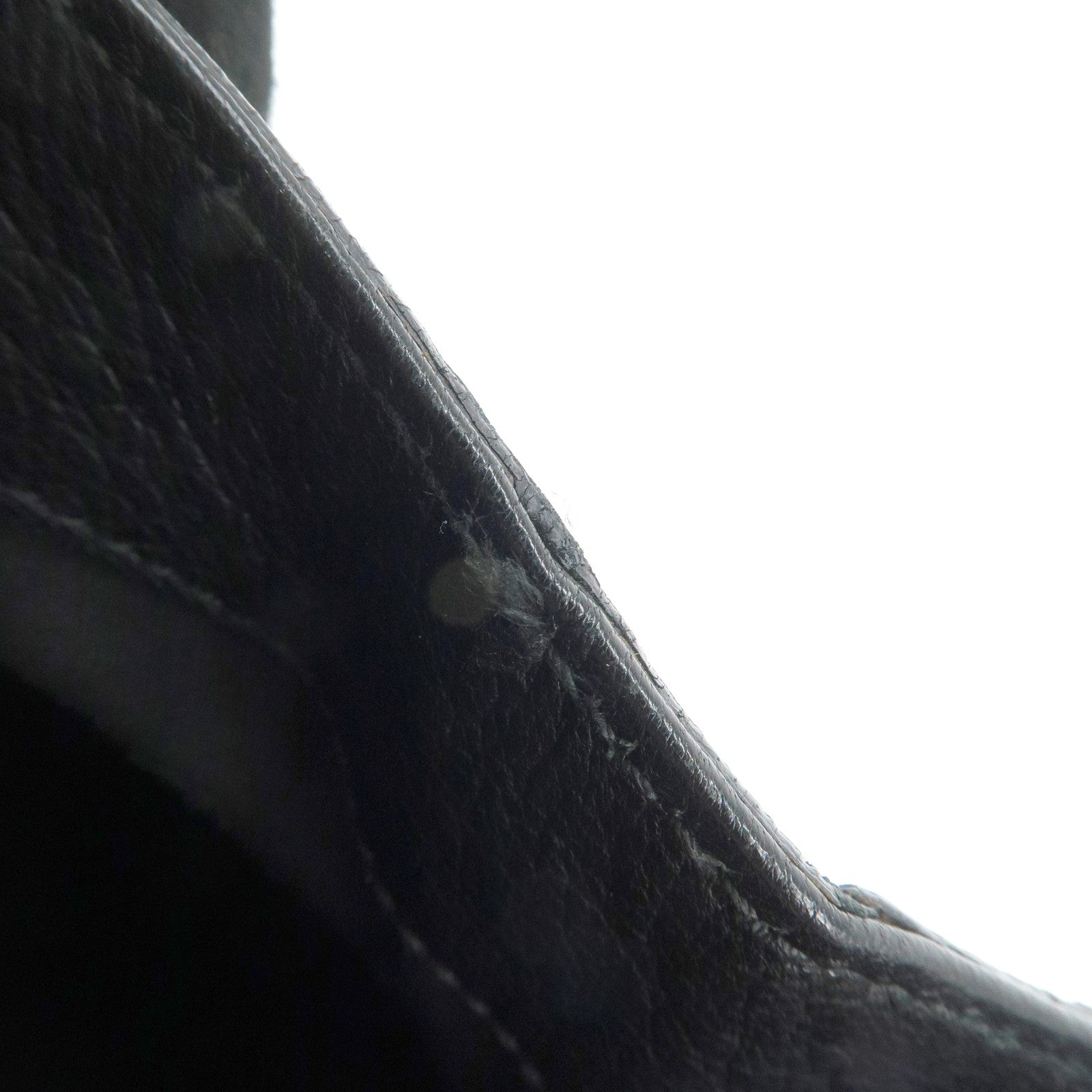 GUCCI Sherry Leather Chain Shoulder Bag Hand Bag Black 153011 Used