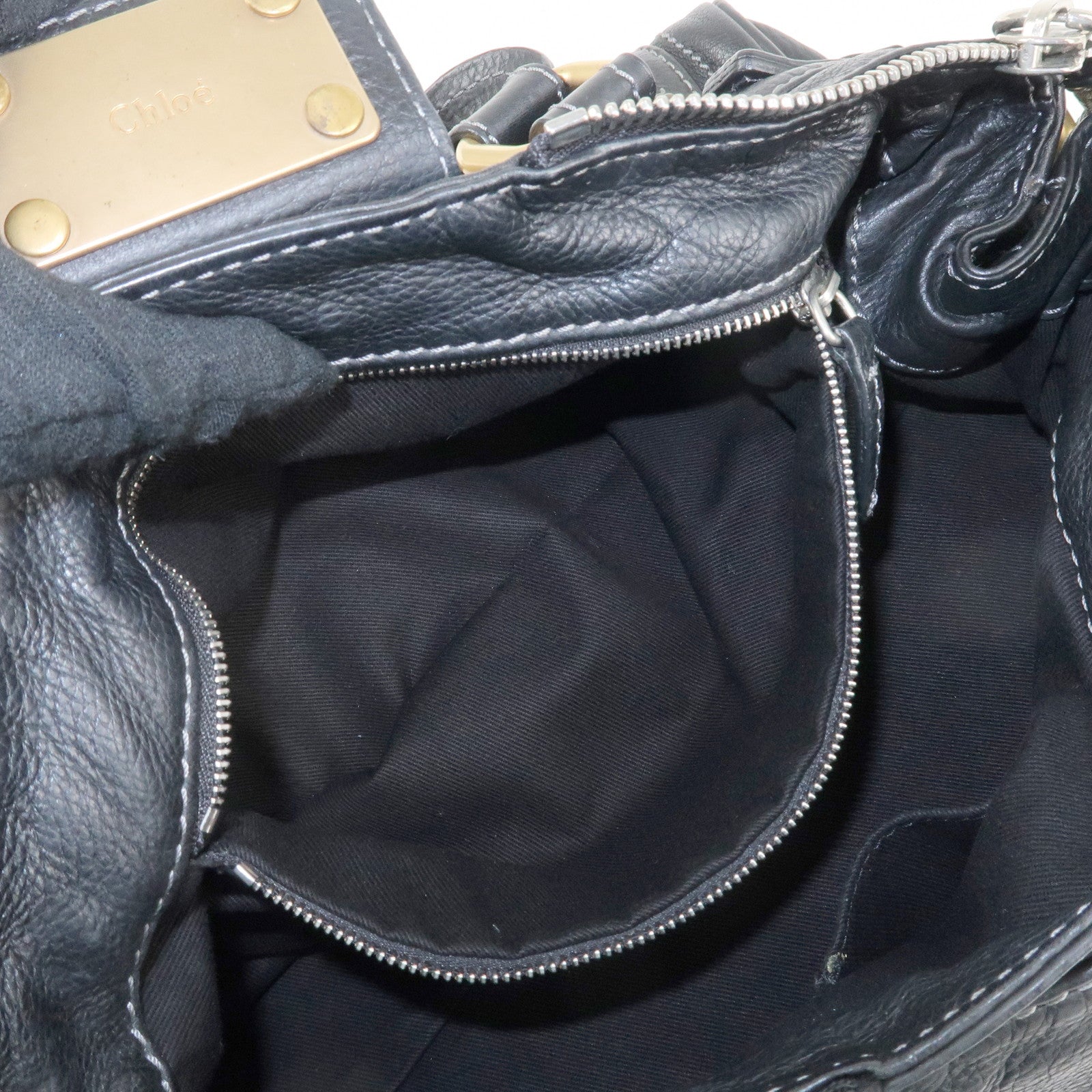 Chloe Paddington Leather Hand Bag Shoulder Bag Medium Used