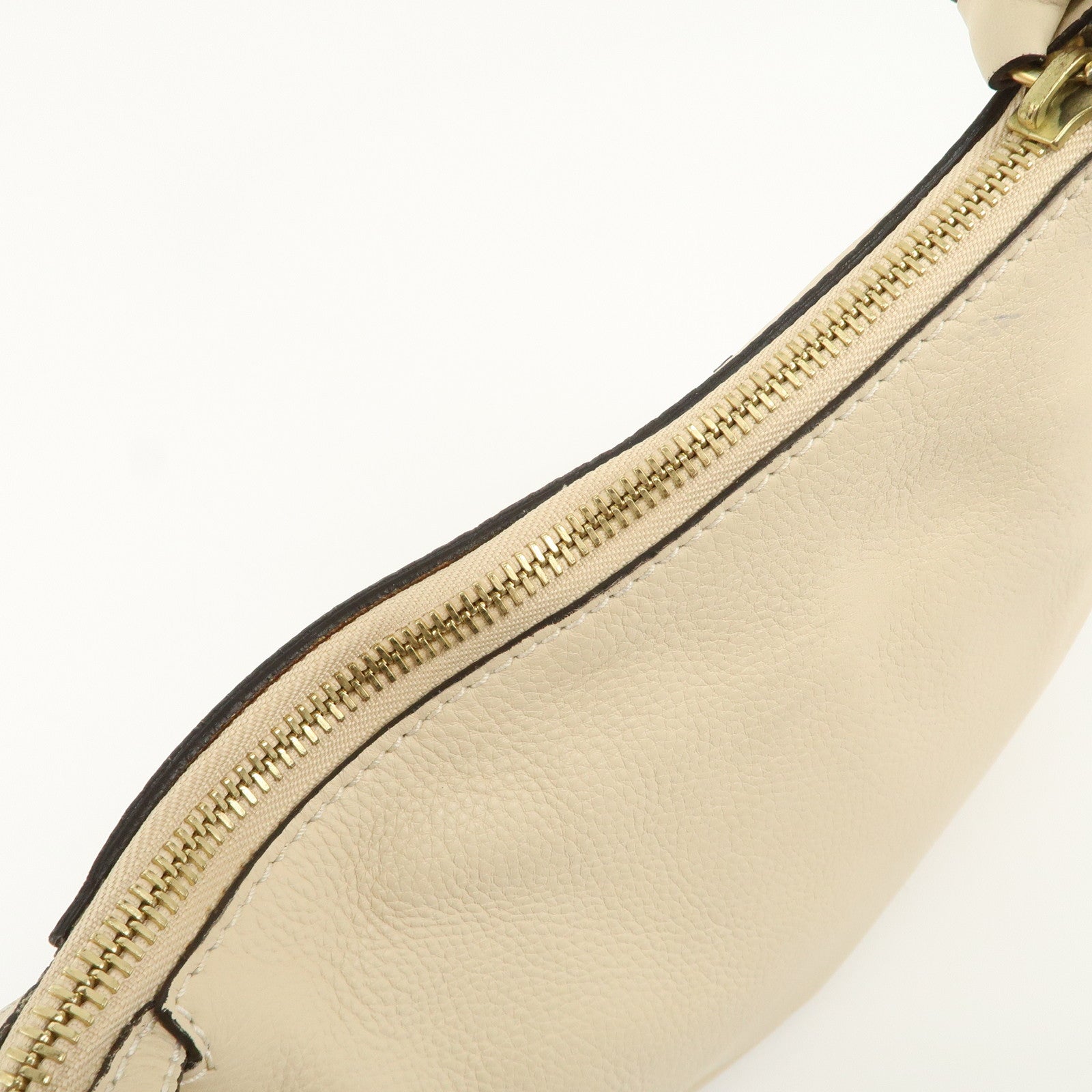 Chloe leather Marcy one-shoulder bag Beige 021156-27 Used