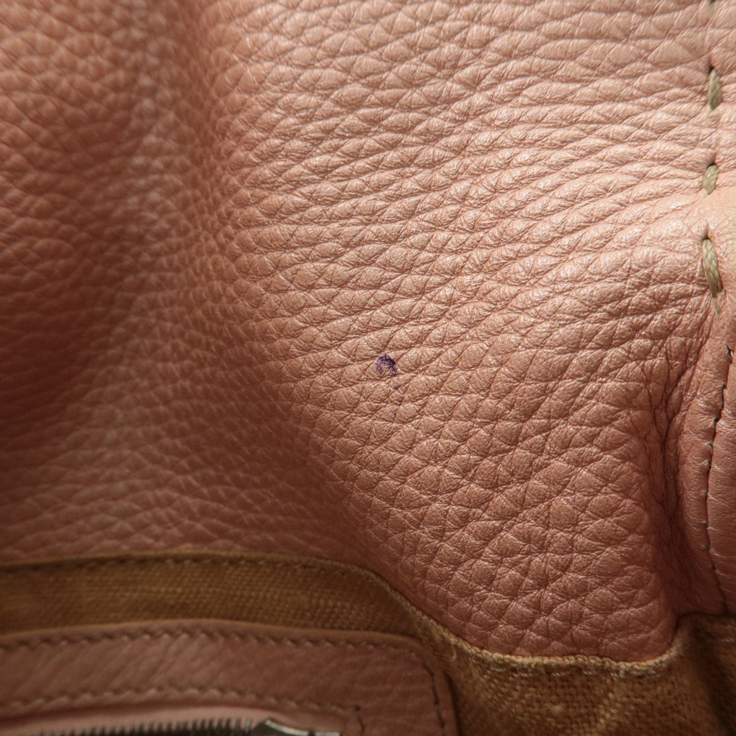 FENDI Selleria Leather Shoulder Bag Pink