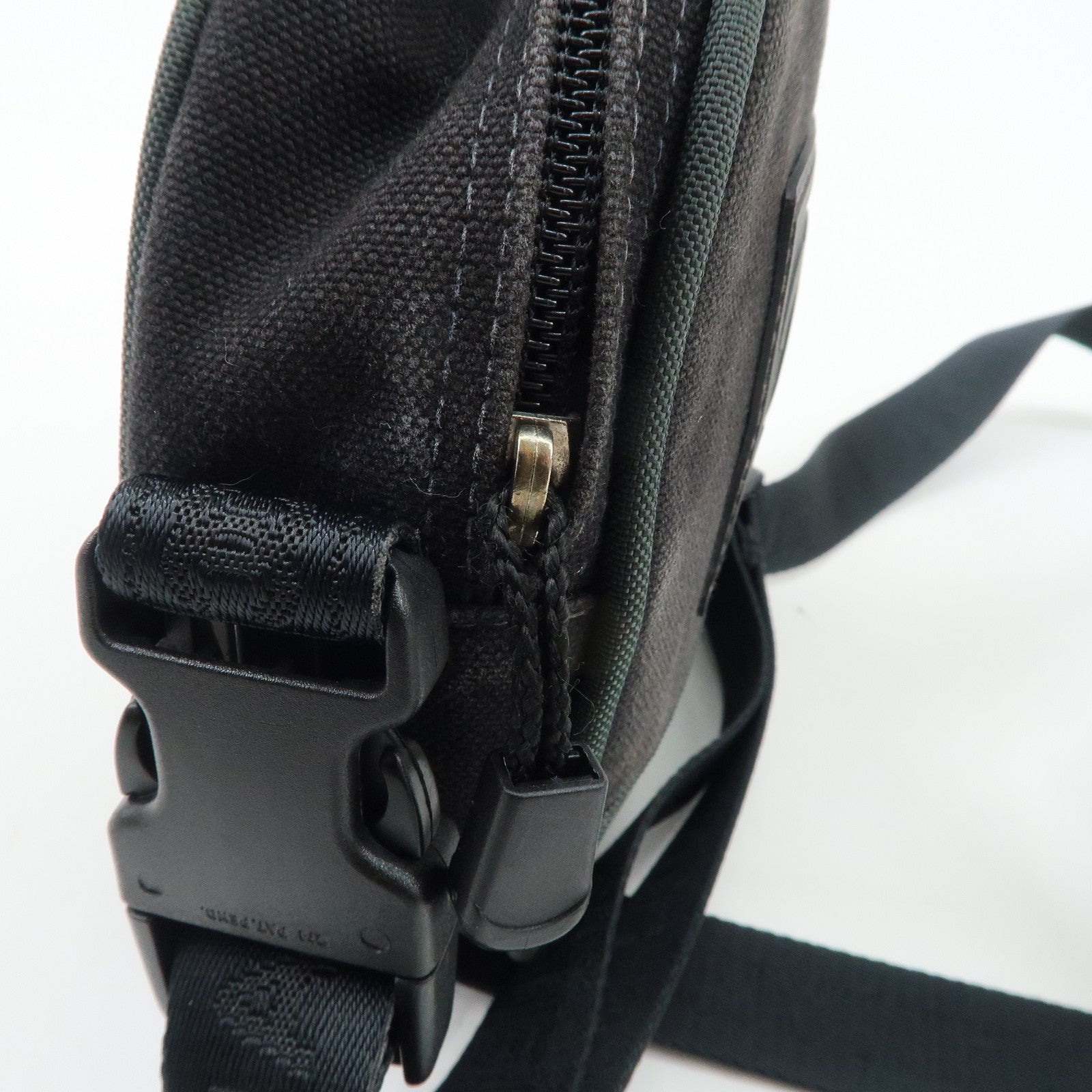 CHANEL COCO Mark Sport Canvas Shoulder Bag Black A23300 Used