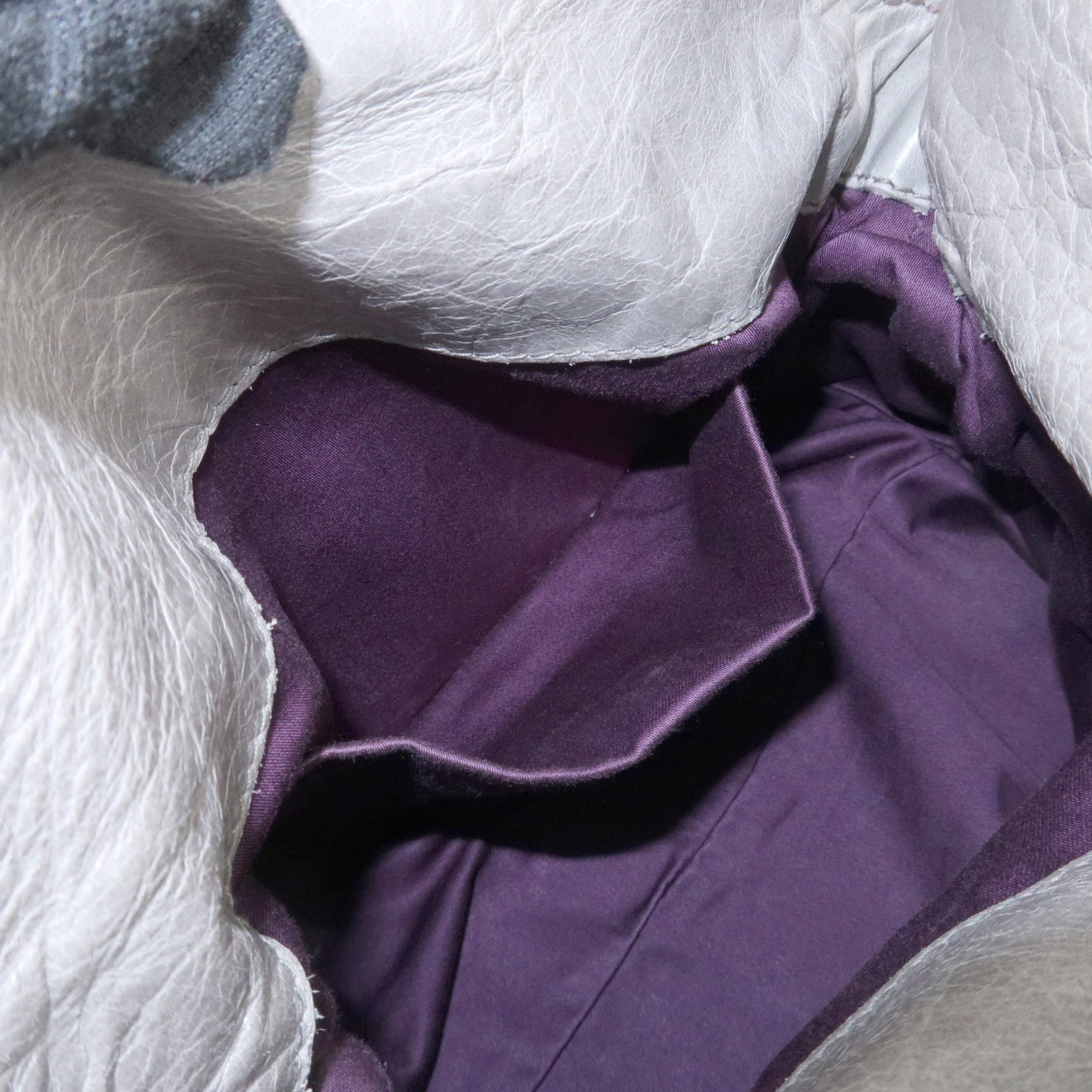 MIU MIU Leather 2Way Bag Hand Bag Shoulder Bag Light Blue Gold HDW Used