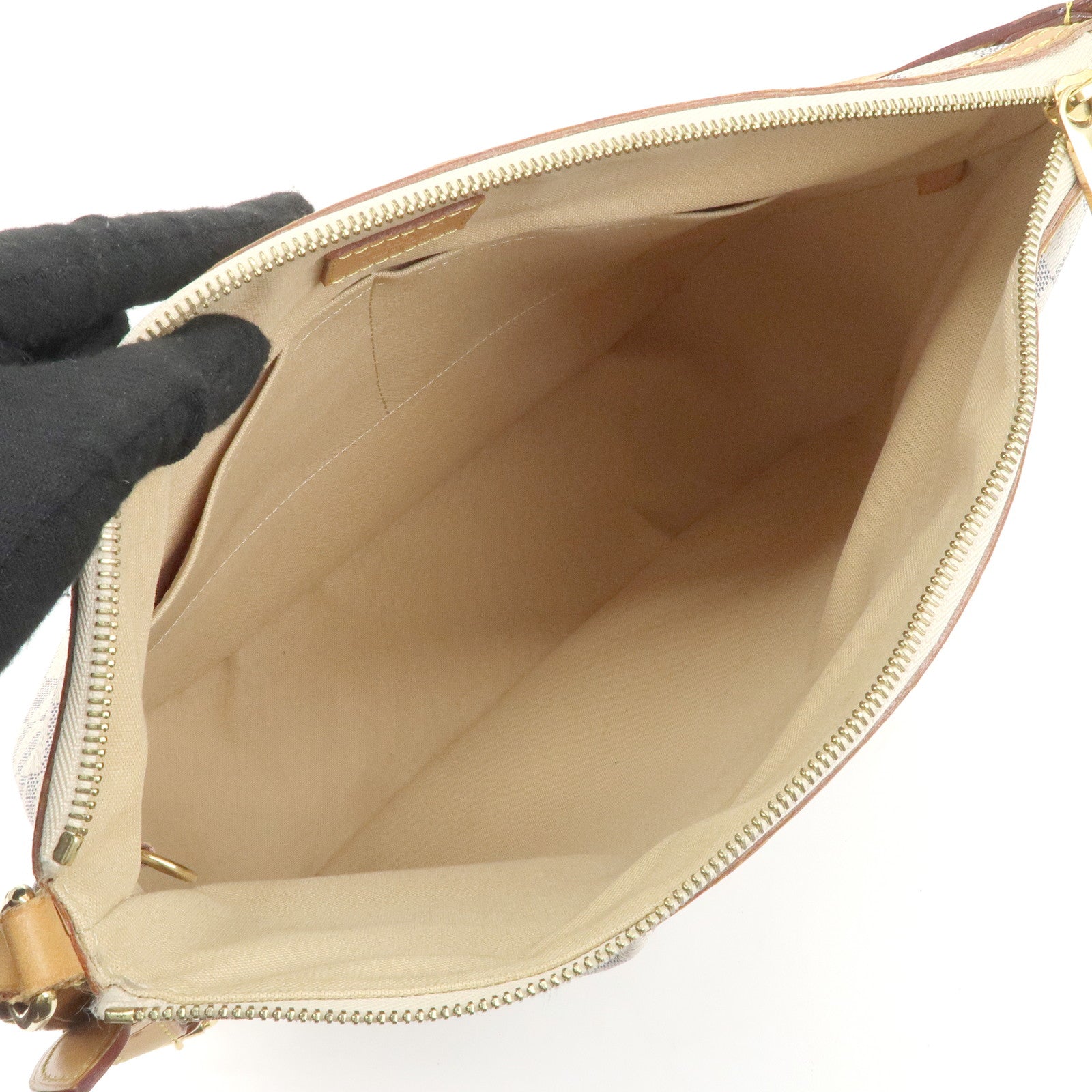 Louis Vuitton Damier Azur Siracusa MM Shoulder Bag N41112 Used