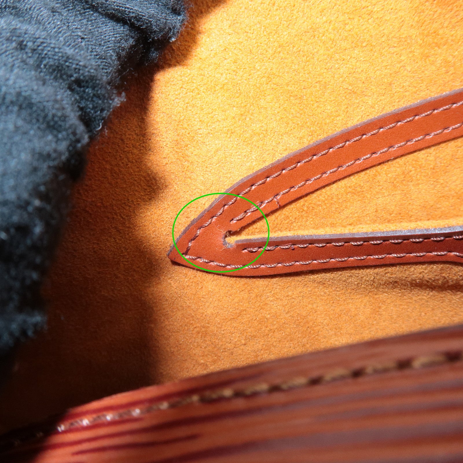 Louis Vuitton Epi Soufflot Shoulder Bag Kenya Brown M52223 Used