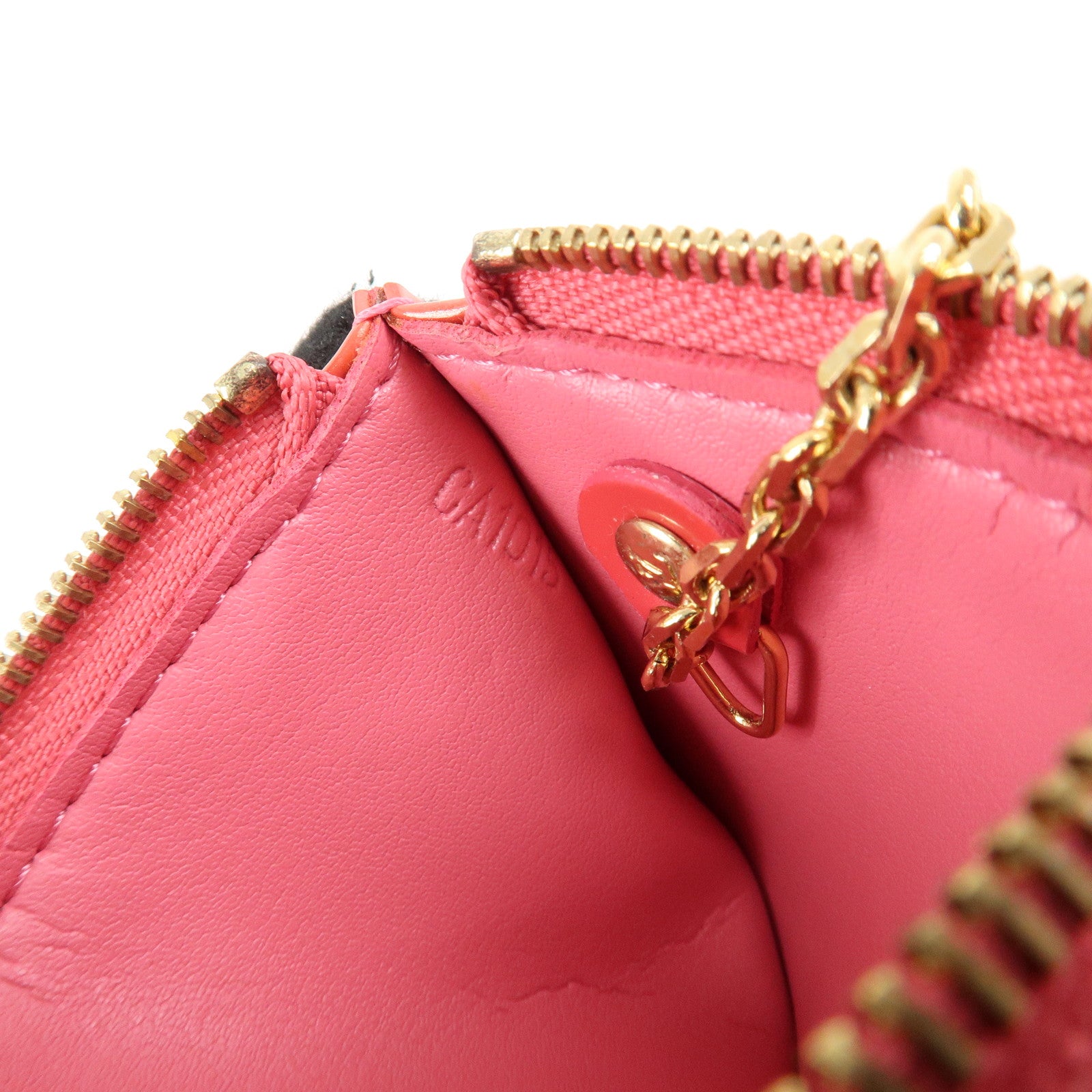 Louis Vuitton Monogram Vernis Pochette Cles Coin Case Pink M9144F