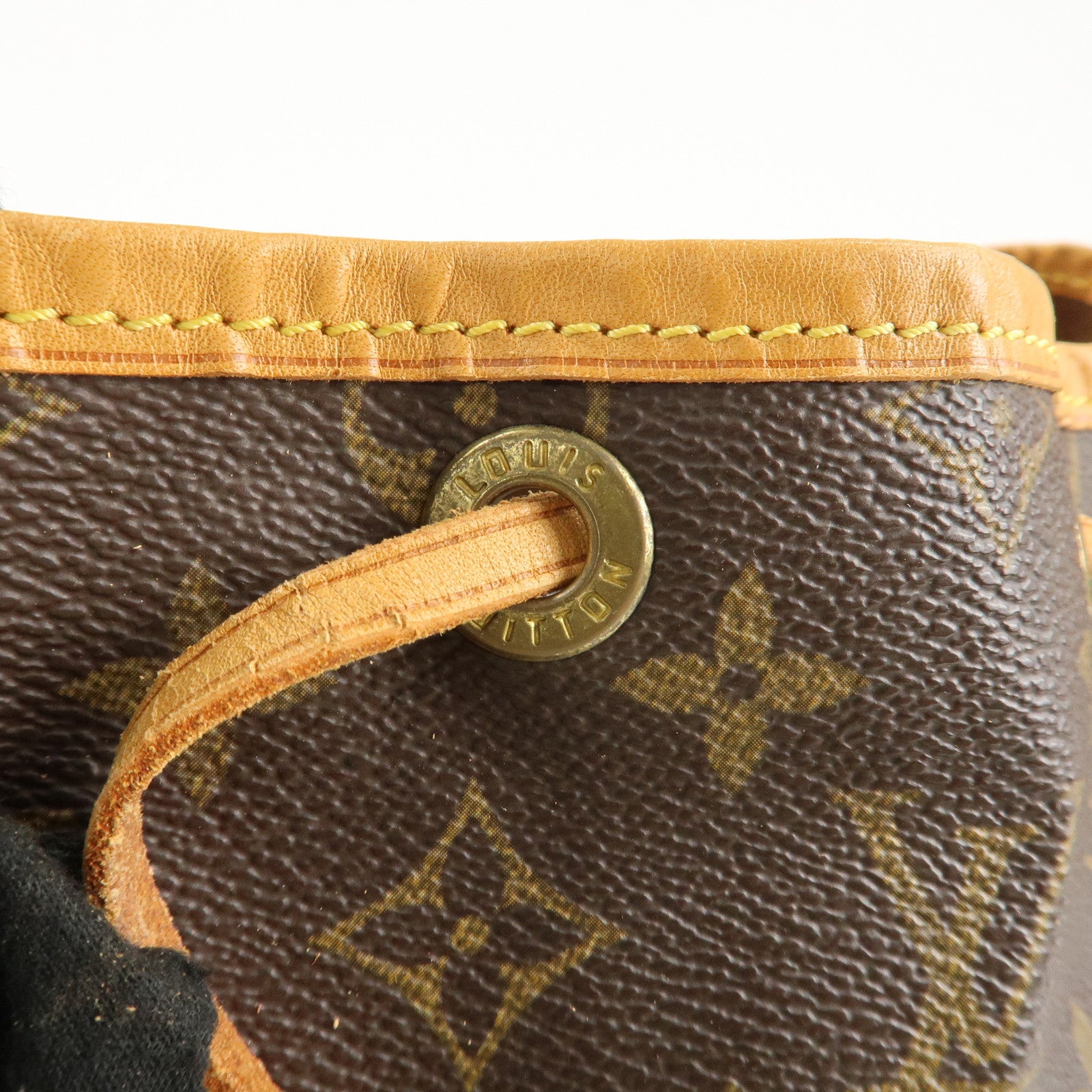 Louis Vuitton Monogram Noe Shoulder Bag Hand Bag Brown M42224 Used