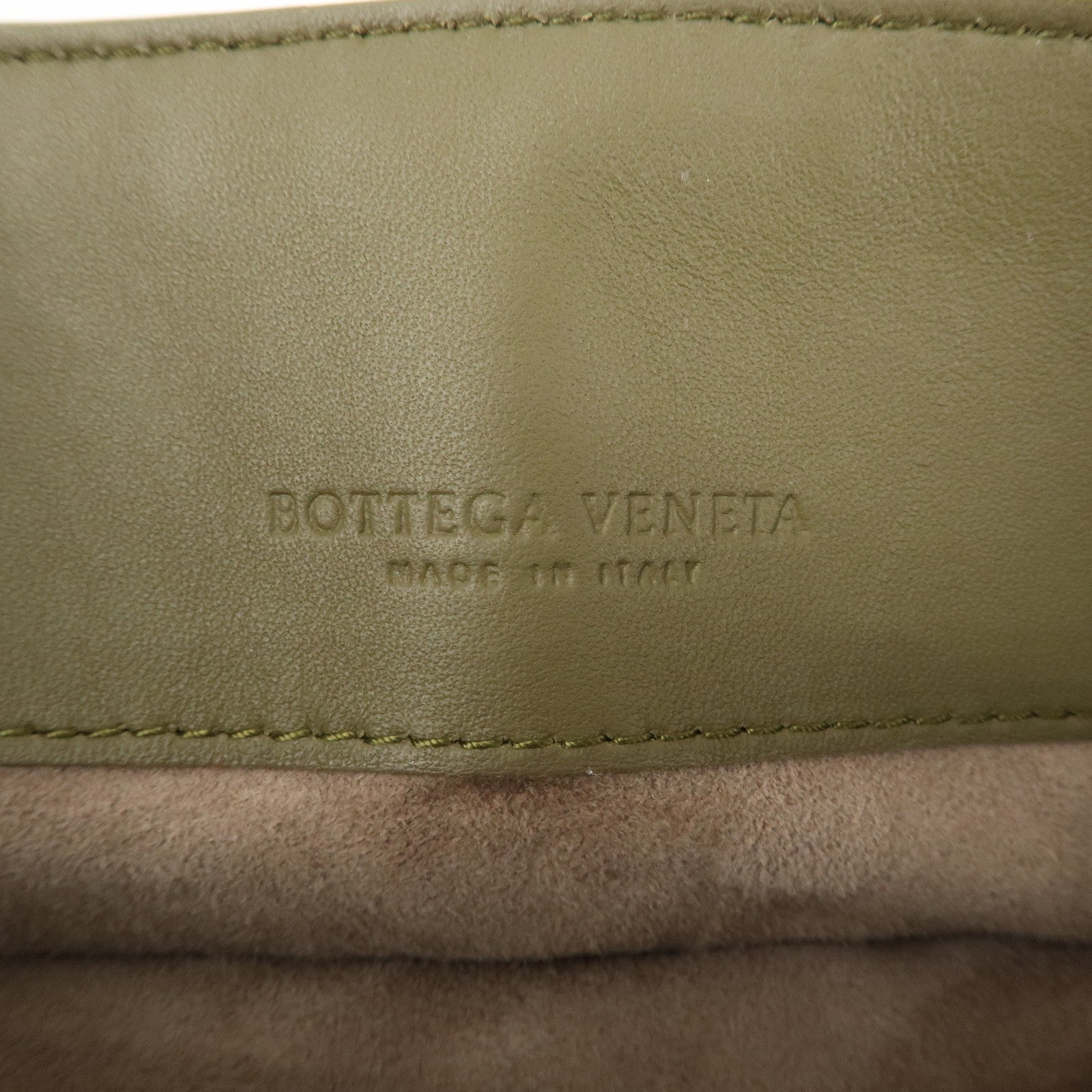 BOTTEGA VENETA Intrecciato Leather Olympia Chain Shoulder Bag Used