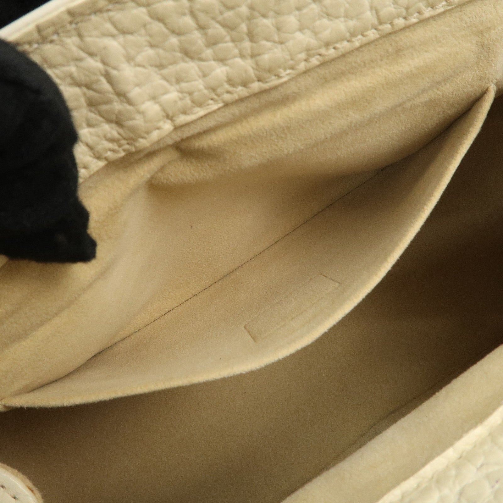 Louis Vuitton Monogram Mini Lin Trapeze PM Hand Bag Caramel M40059 Used