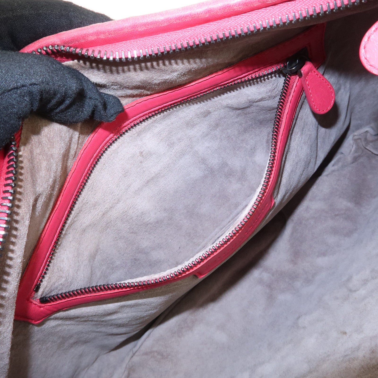 BOTTEGA VENETA Hobo Intrecciato Leather Shoulder Bag Pink 115653 Used