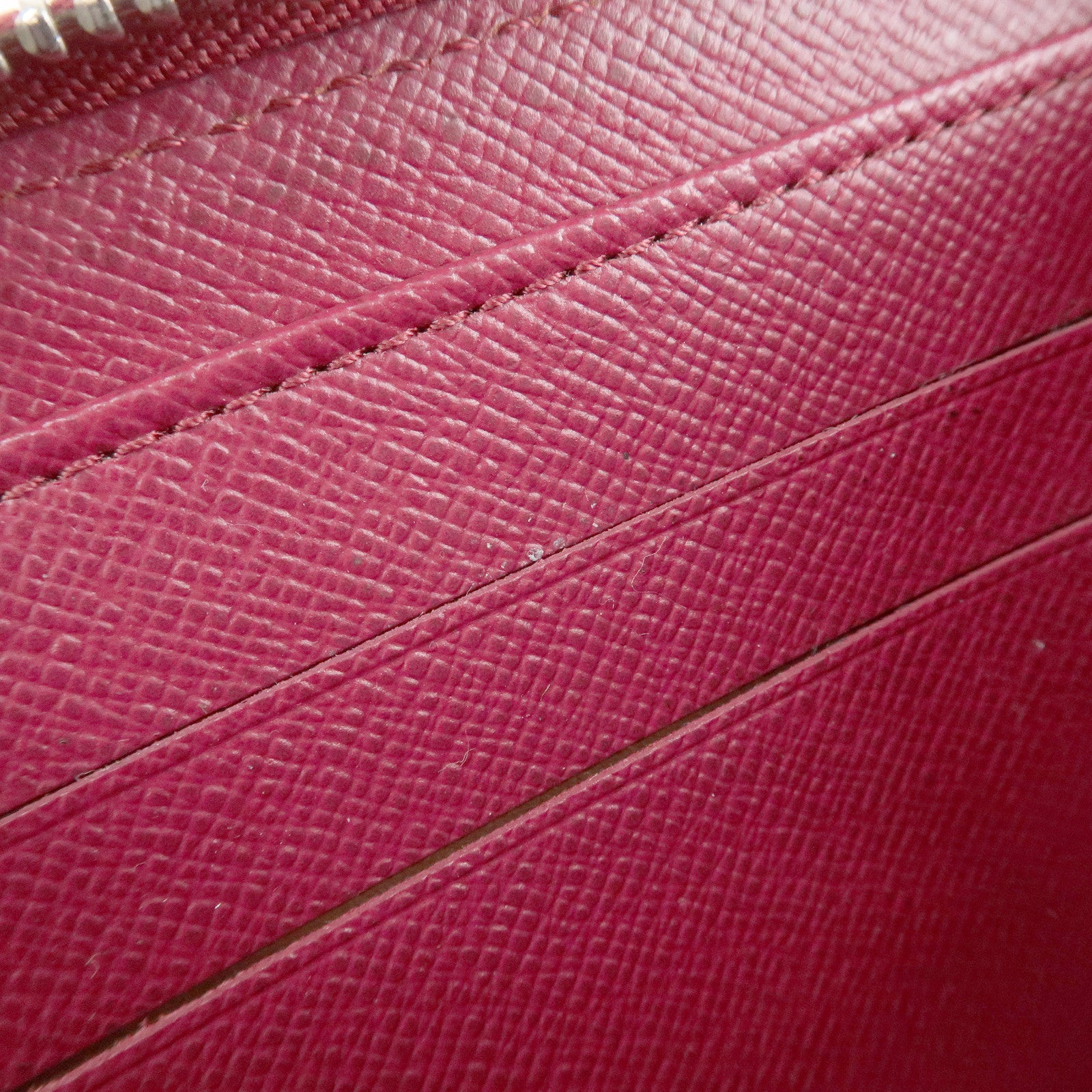 Louis Vuitton Epi Zippy Wallet Zip Around Wallet Fuchsia M60305 Used