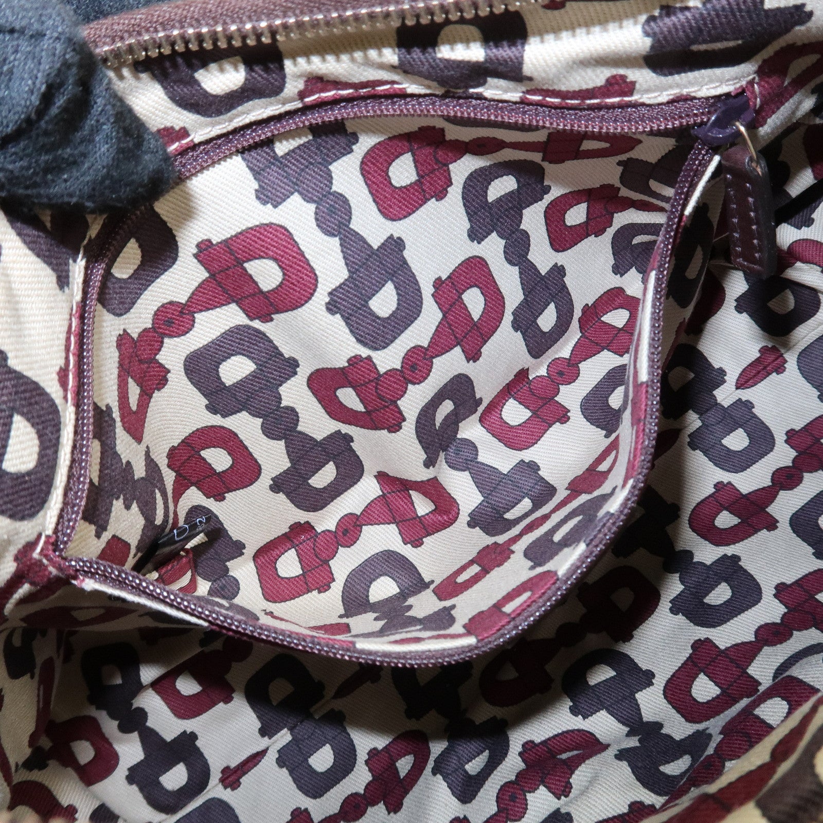 GUCCI Abbey Guccissima Leather Shoulder Bag Dark Brown 190525 Used