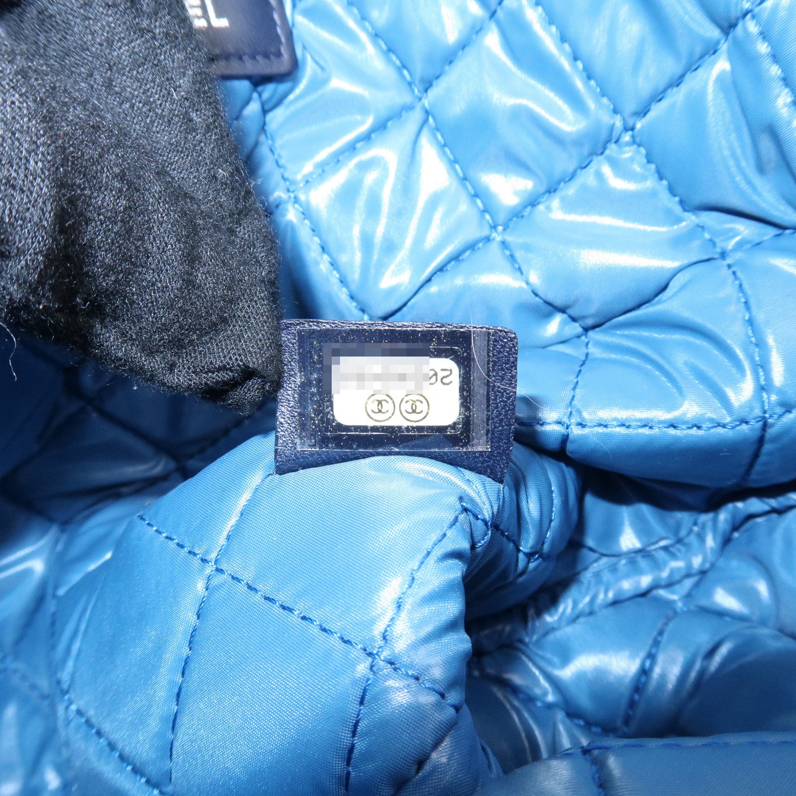 CHANEL COCO Mark Canvas Quilting Flower Print Clutch Bag A82074 Used