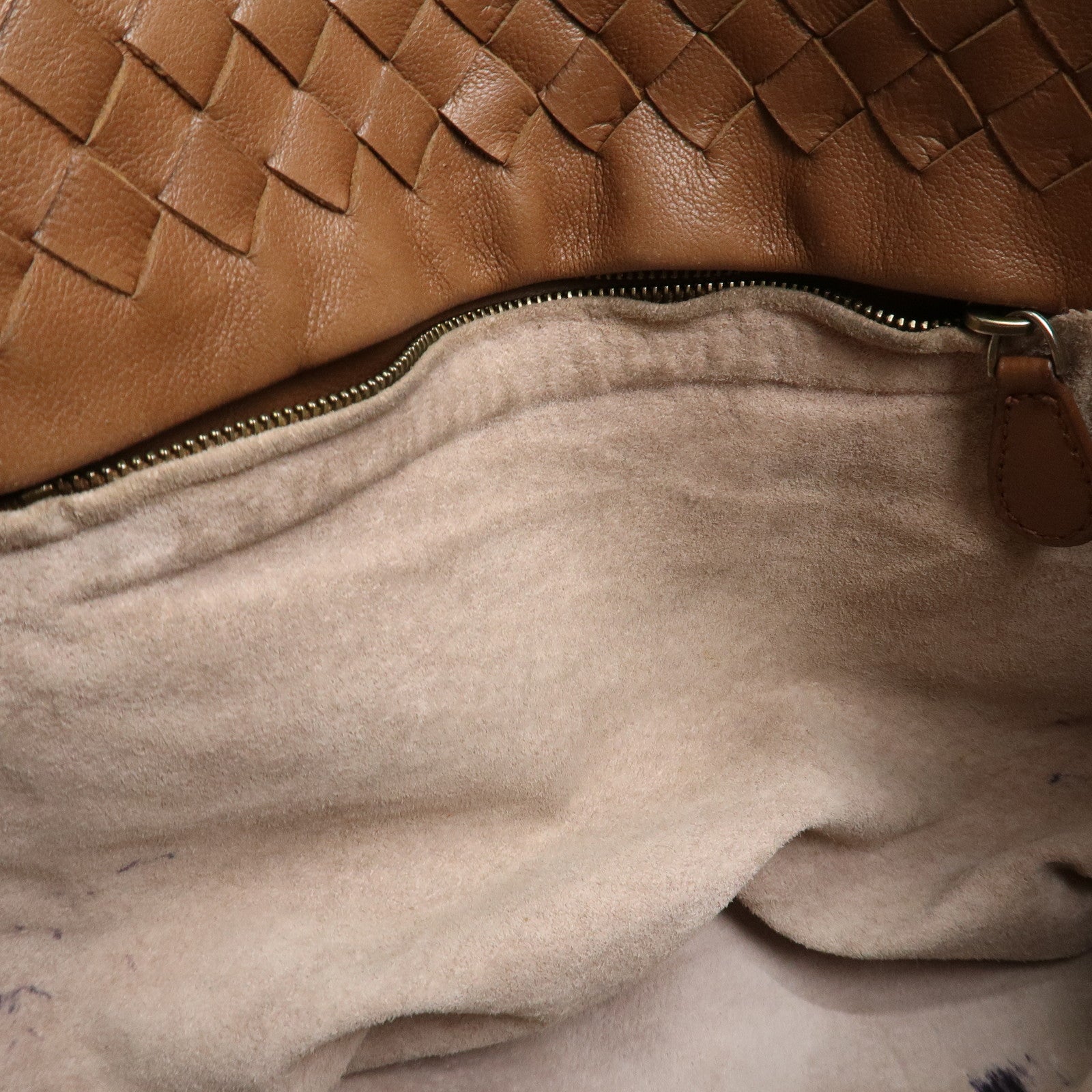 BOTTEGA VENETA Intrecciato Leather Tote Bag Brown 162937 Used