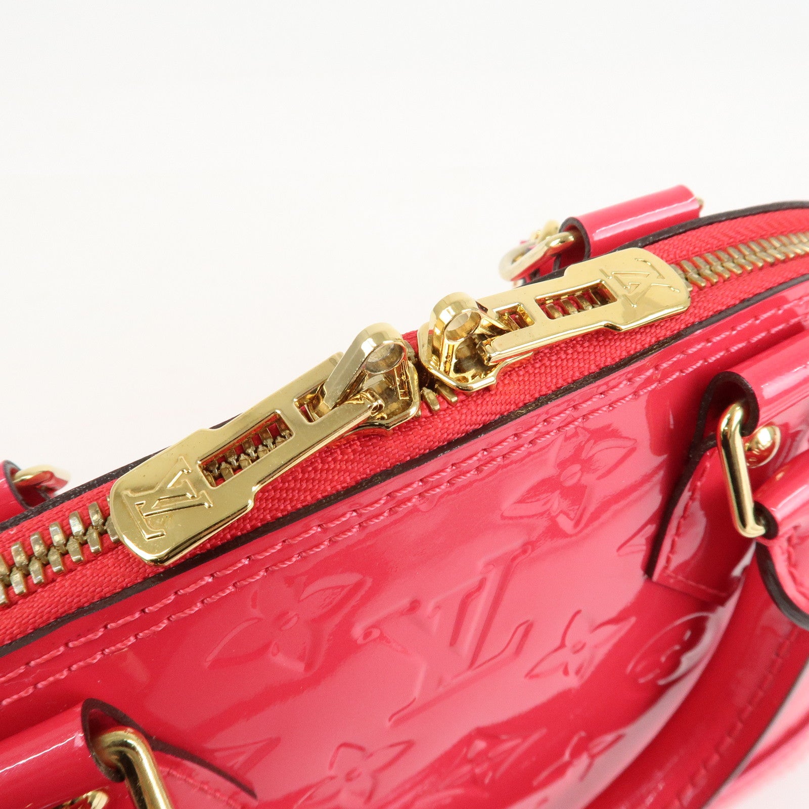 Louis Vuitton Monogram Vernis Alma BB 2Way Bag Rose Indien M91771 Used