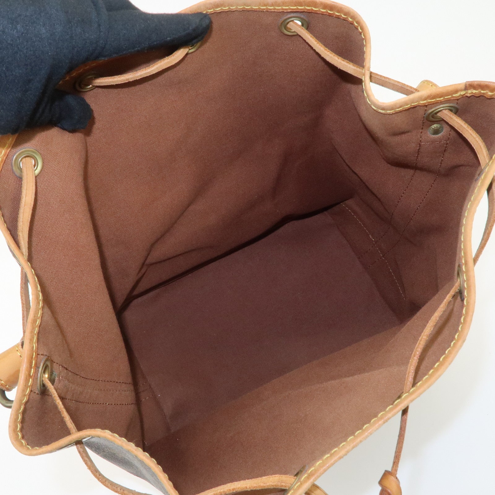 Louis Vuitton Monogram Noe Shoulder Bag Hand Bag Brown M42224 Used