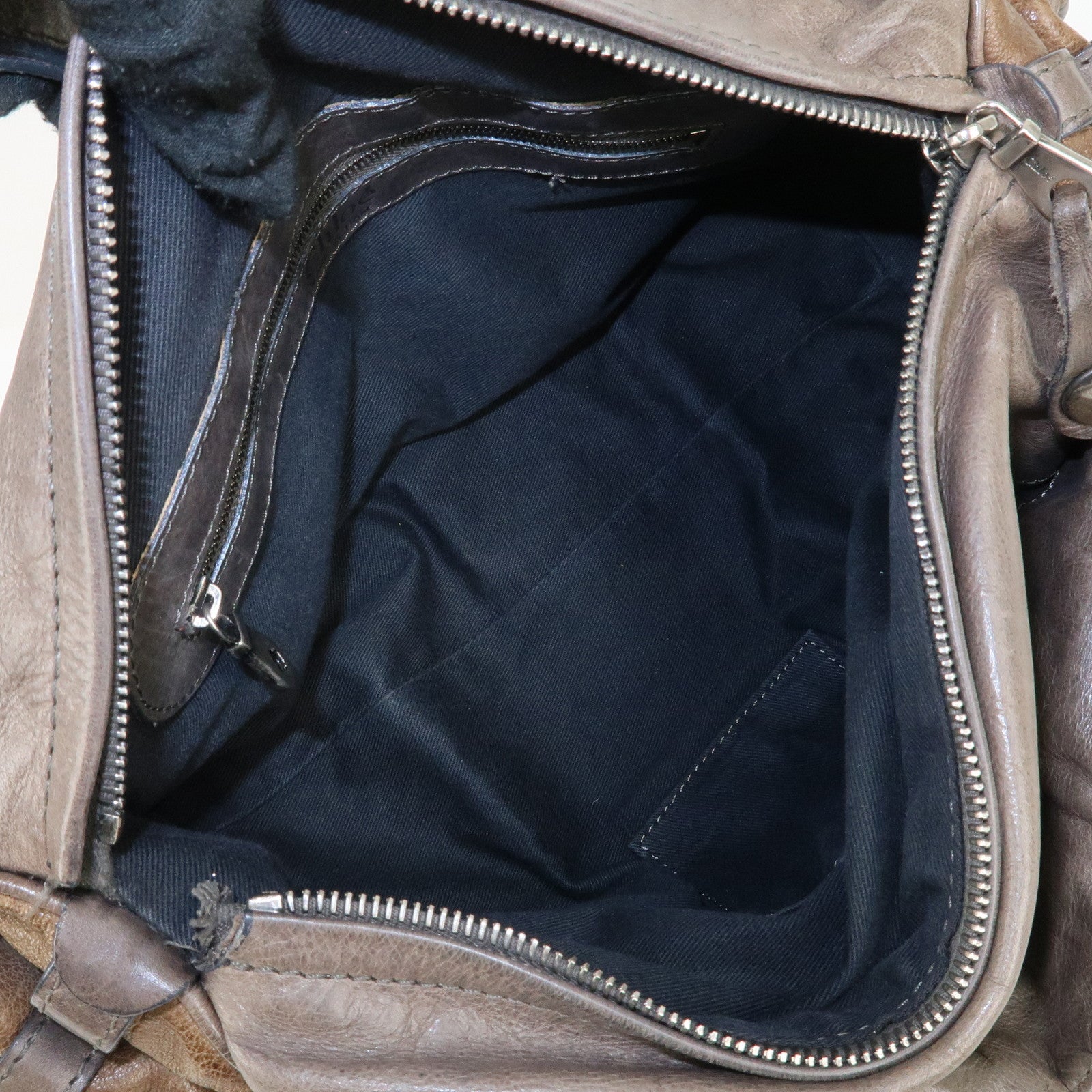 Chloe Leather Silverado Boston Bag Shoulder Bag Brown Used