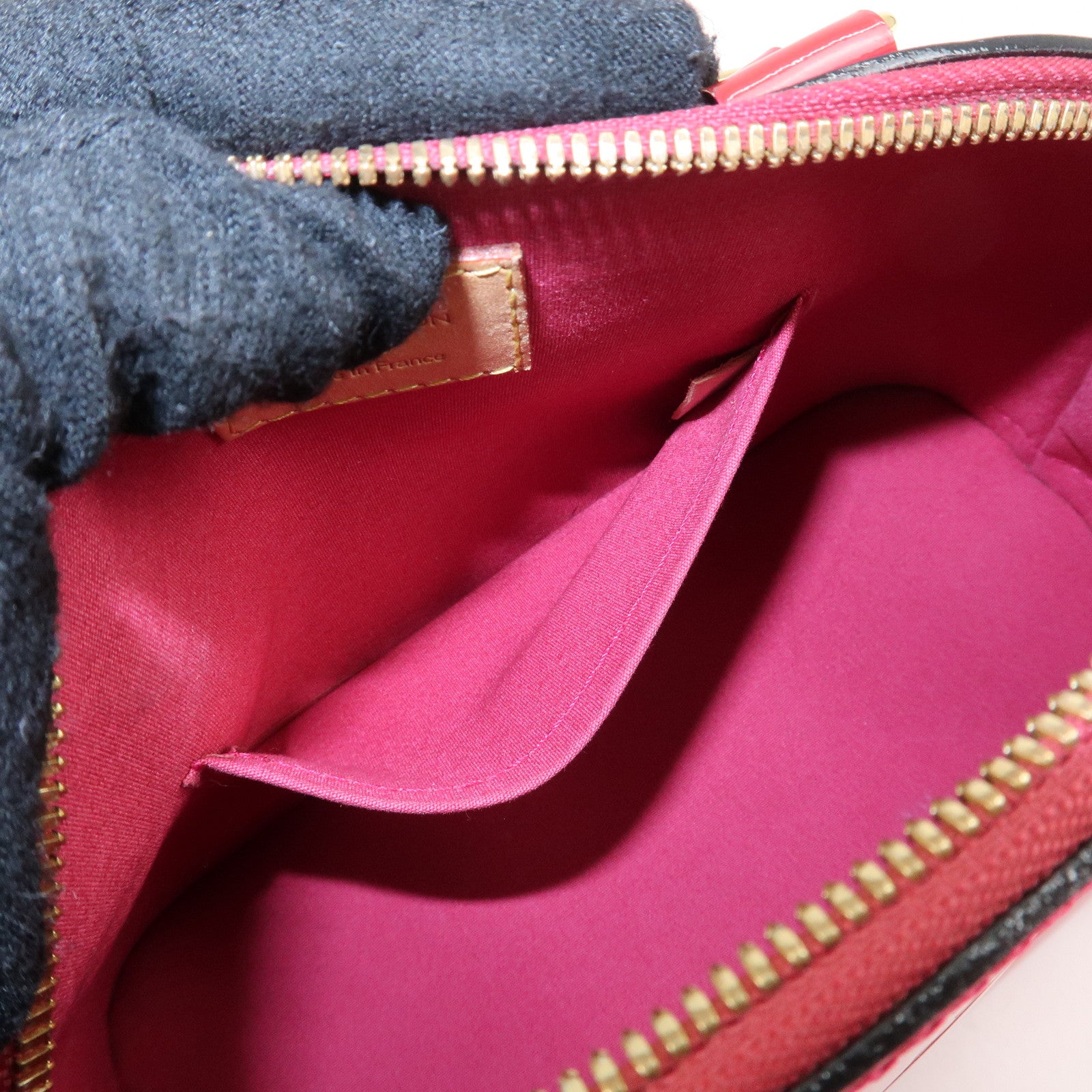 Louis Vuitton Monogram Vernis Alma BB 2Way Bag Rose Indien M91771 Used
