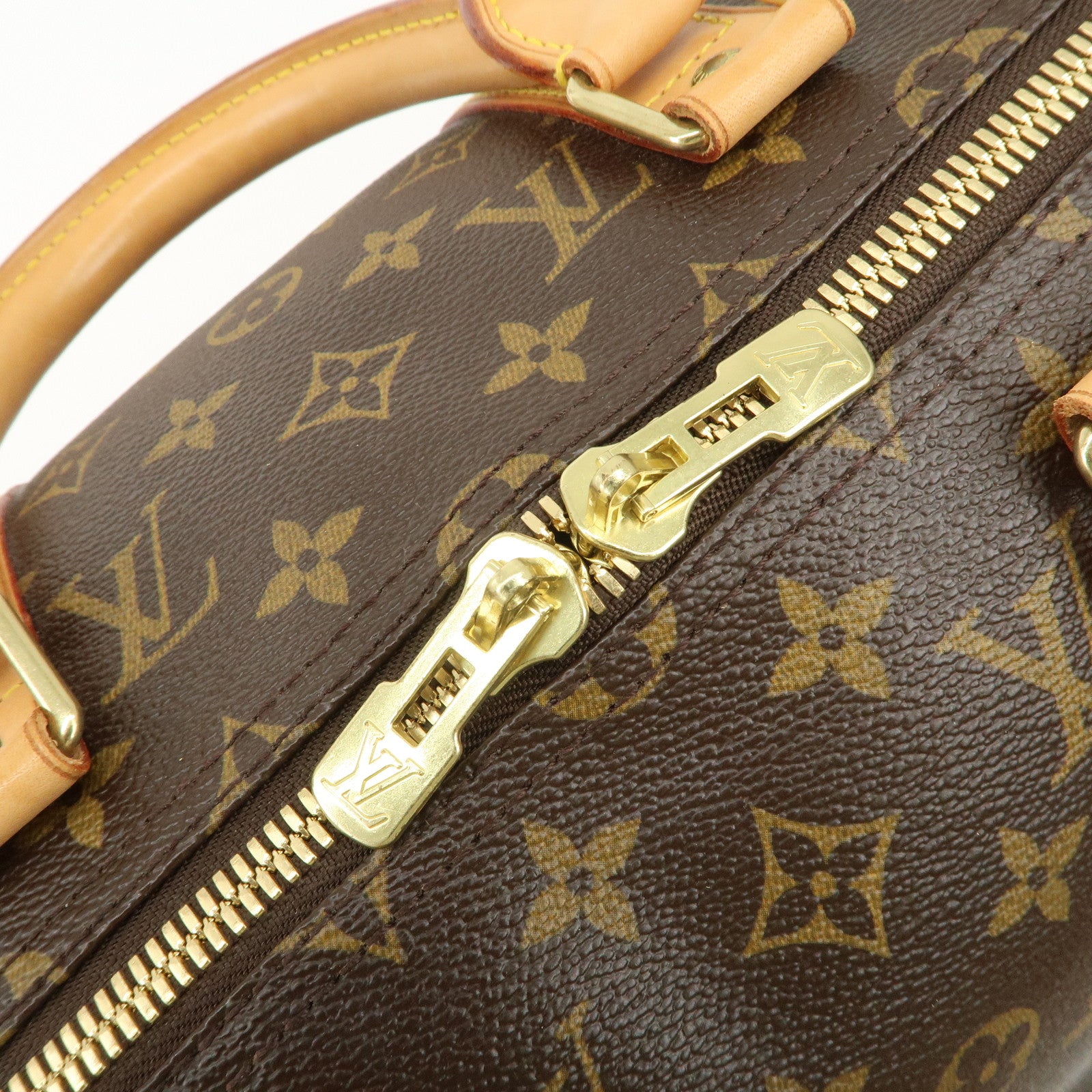 Louis Vuitton Monogram Keep All 50 Boston Bag Brown M41426 Used