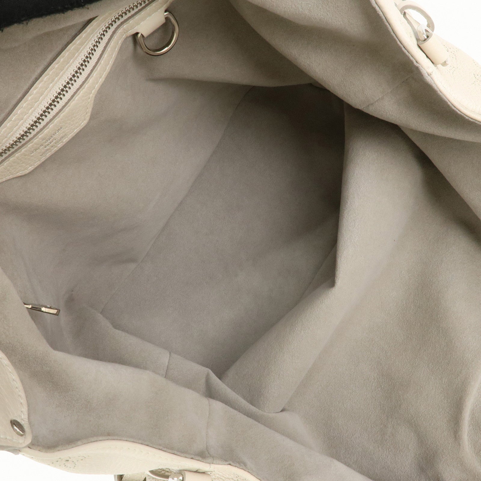 Louis Vuitton Monogram Mahina XL Shoulder Bag Blanc M93059 Used