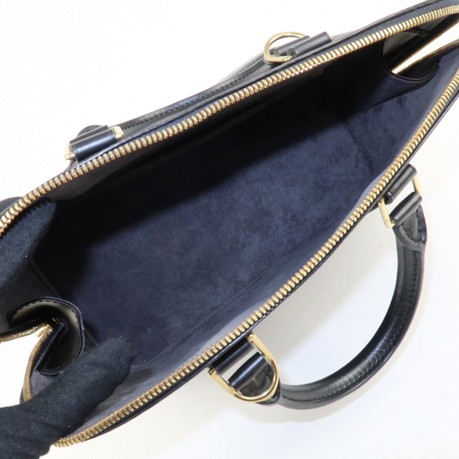 Louis Vuitton Epi Alma Hand Bag Noir Black M52142 Used
