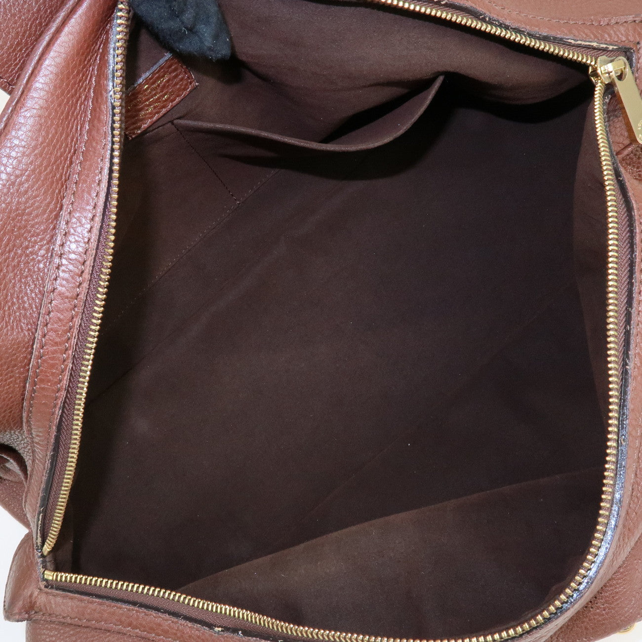 Louis Vuitton Monogram Mahina Lunar Hand Bag GM Acajou M95970 Used