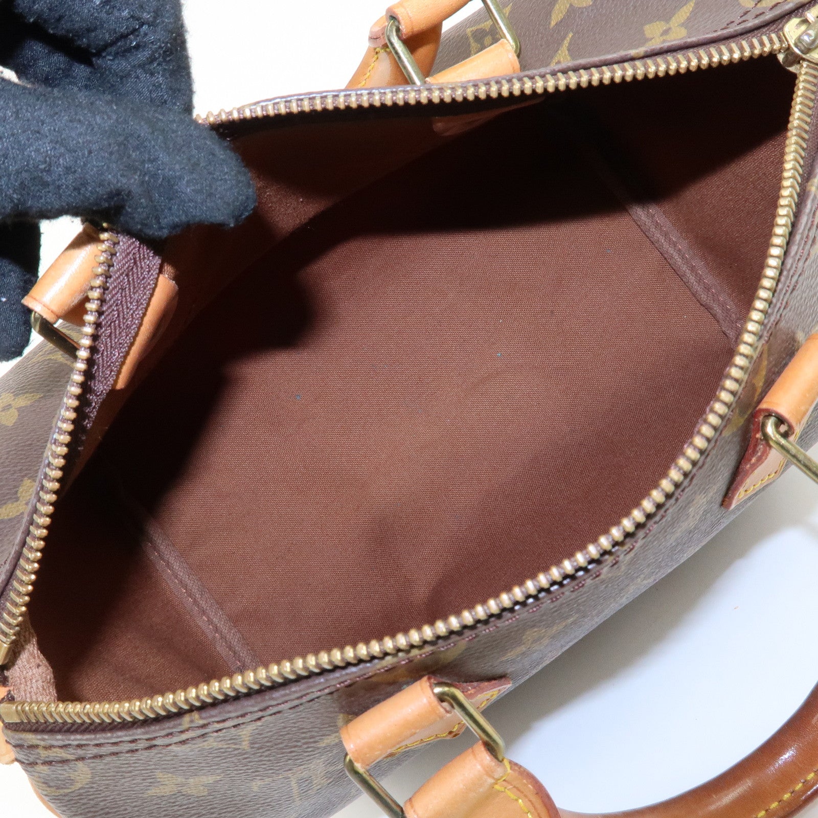 Louis Vuitton Monogram Speedy 25 Hand Bag Boston Bag M41528 Used